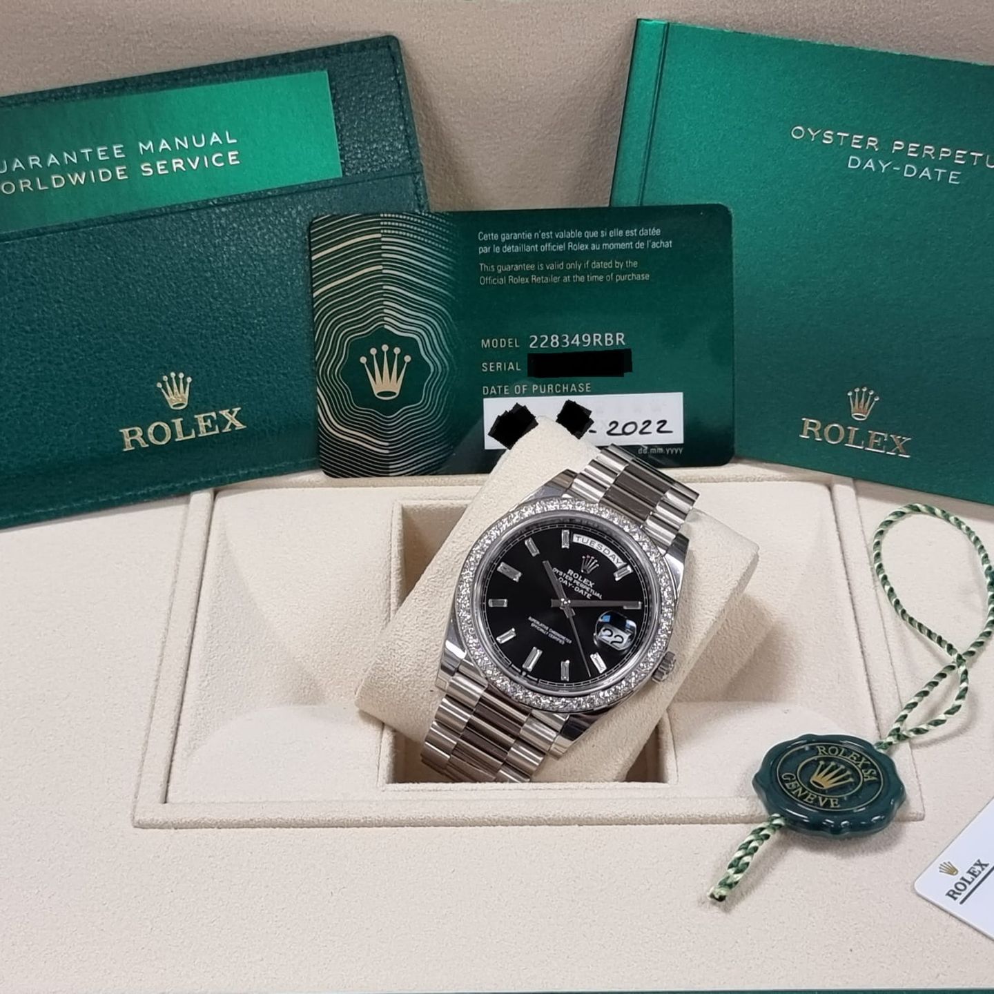 Rolex Day-Date 40 228349RBR (2022) - White dial 48 mm White Gold case (7/7)