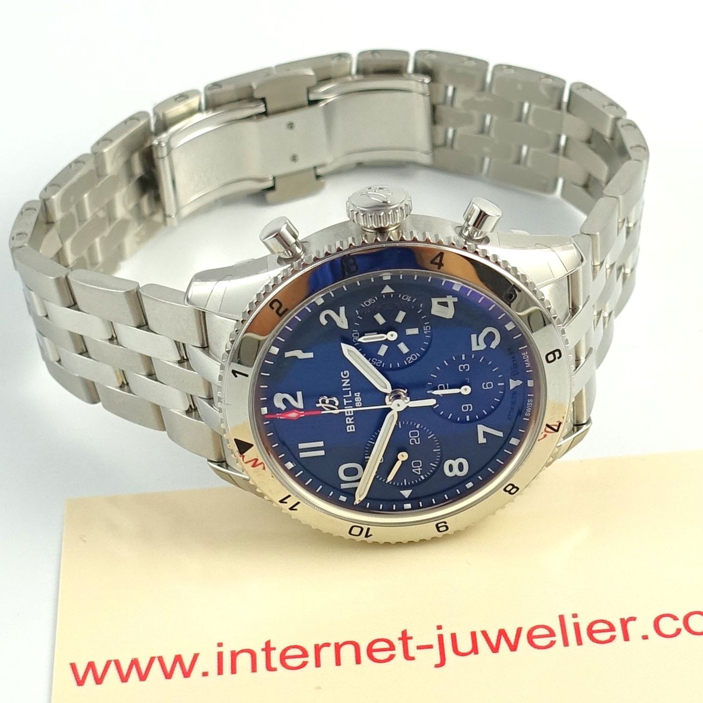 Breitling Classic AVI A233801A1C1A1 (2024) - Blauw wijzerplaat 42mm Staal (5/8)