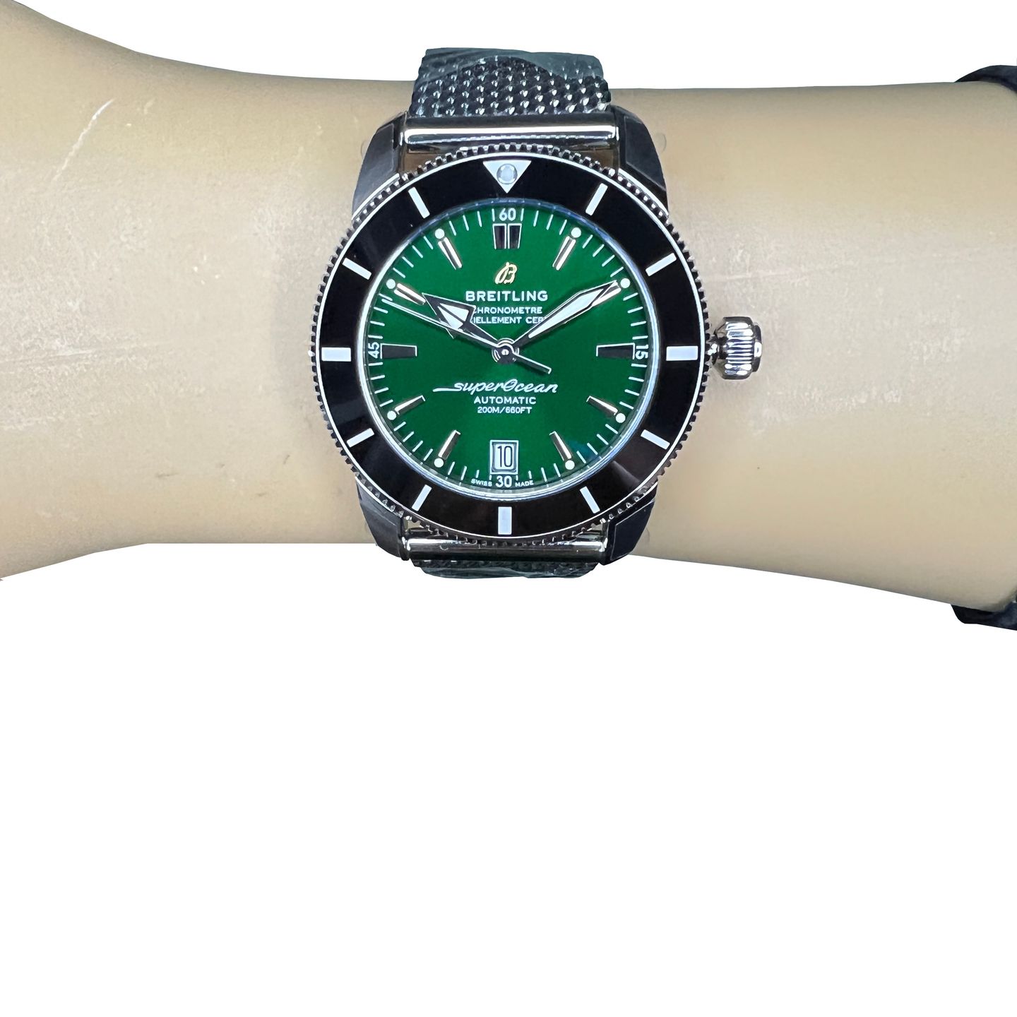 Breitling Superocean Heritage II 42 AB2010121L1A1 (2024) - Groen wijzerplaat 42mm Staal (2/8)