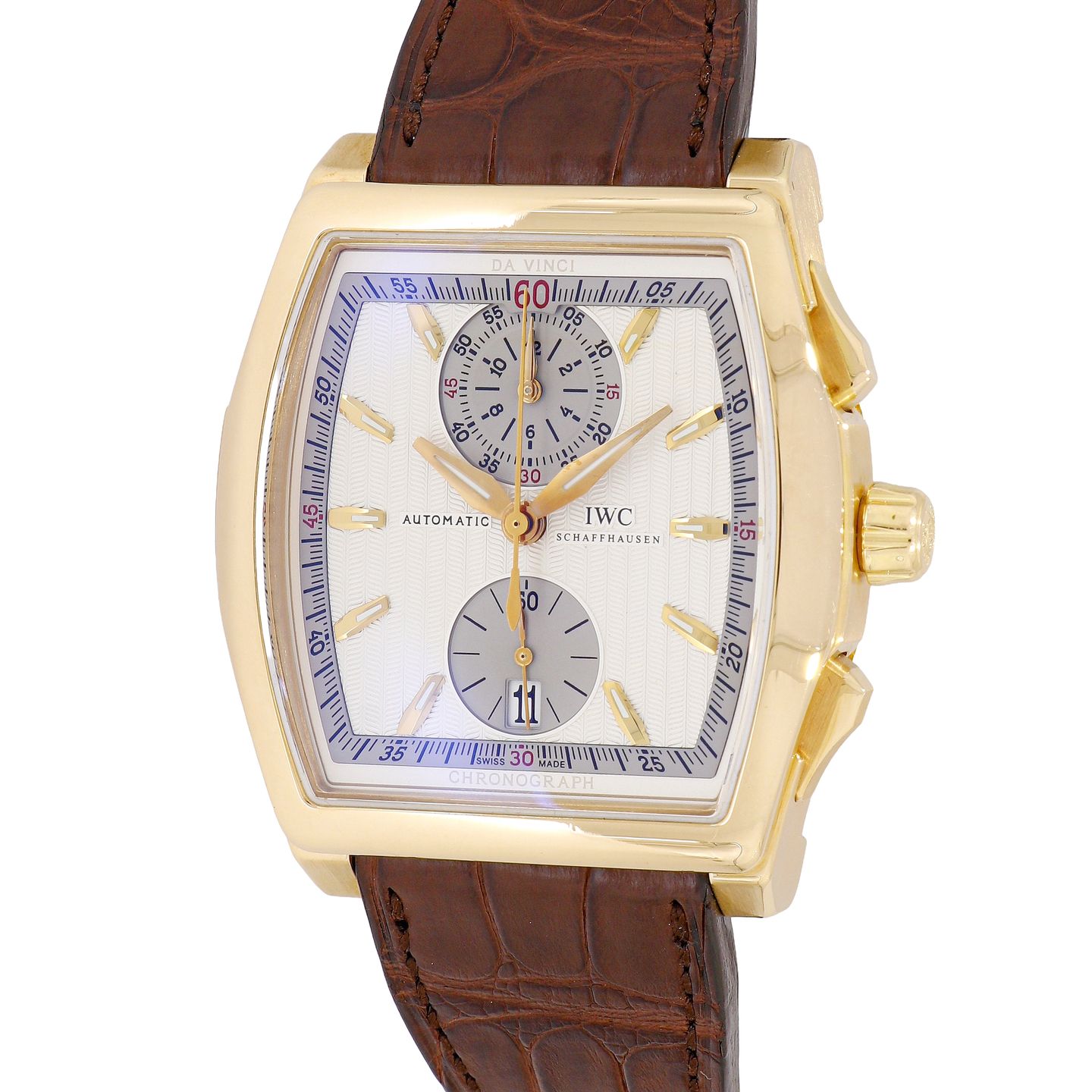 IWC Da Vinci Chronograph IW376402 (2011) - Zilver wijzerplaat 43mm Roségoud (1/6)