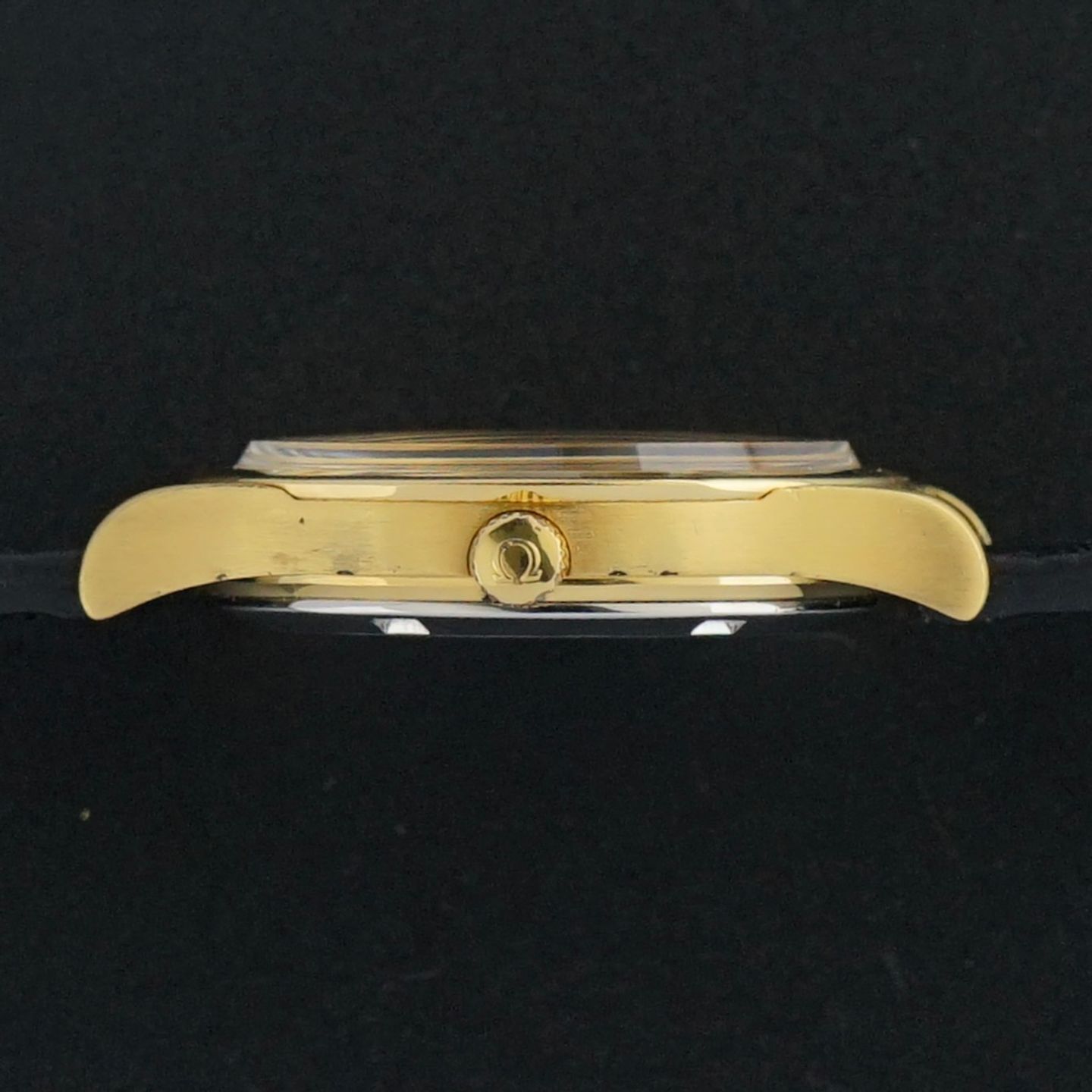 Omega Genève 166.0168 (1974) - Gold dial 36 mm Gold/Steel case (4/8)