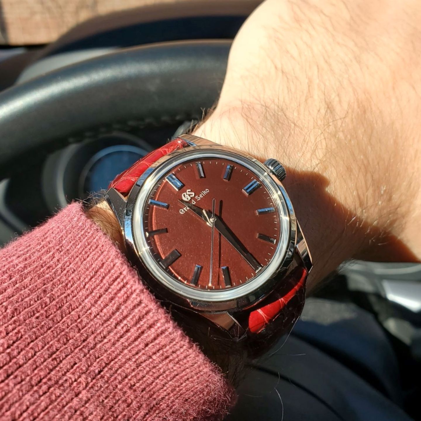 Grand Seiko Elegance Collection SBGW287 (2023) - Rood wijzerplaat Onbekend Staal (1/1)