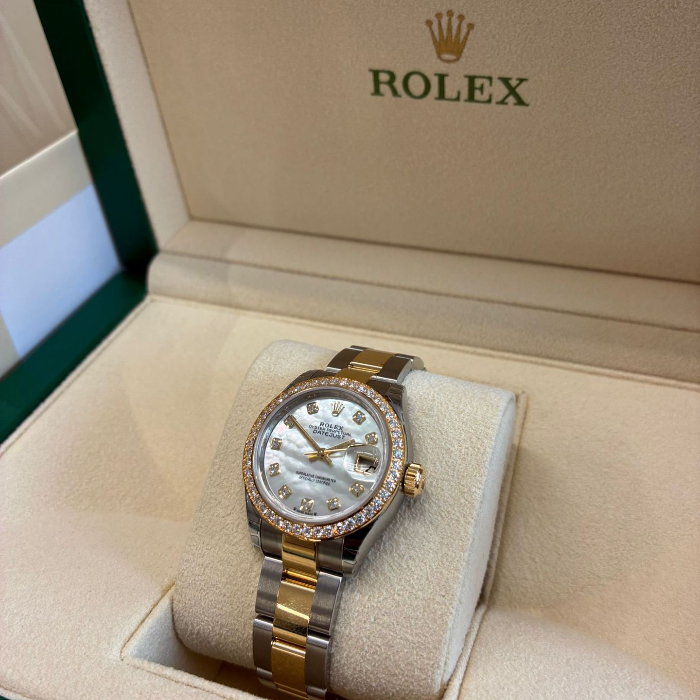 Rolex Lady-Datejust 279383RBR (2025) - Zilver wijzerplaat 28mm Goud/Staal (5/8)