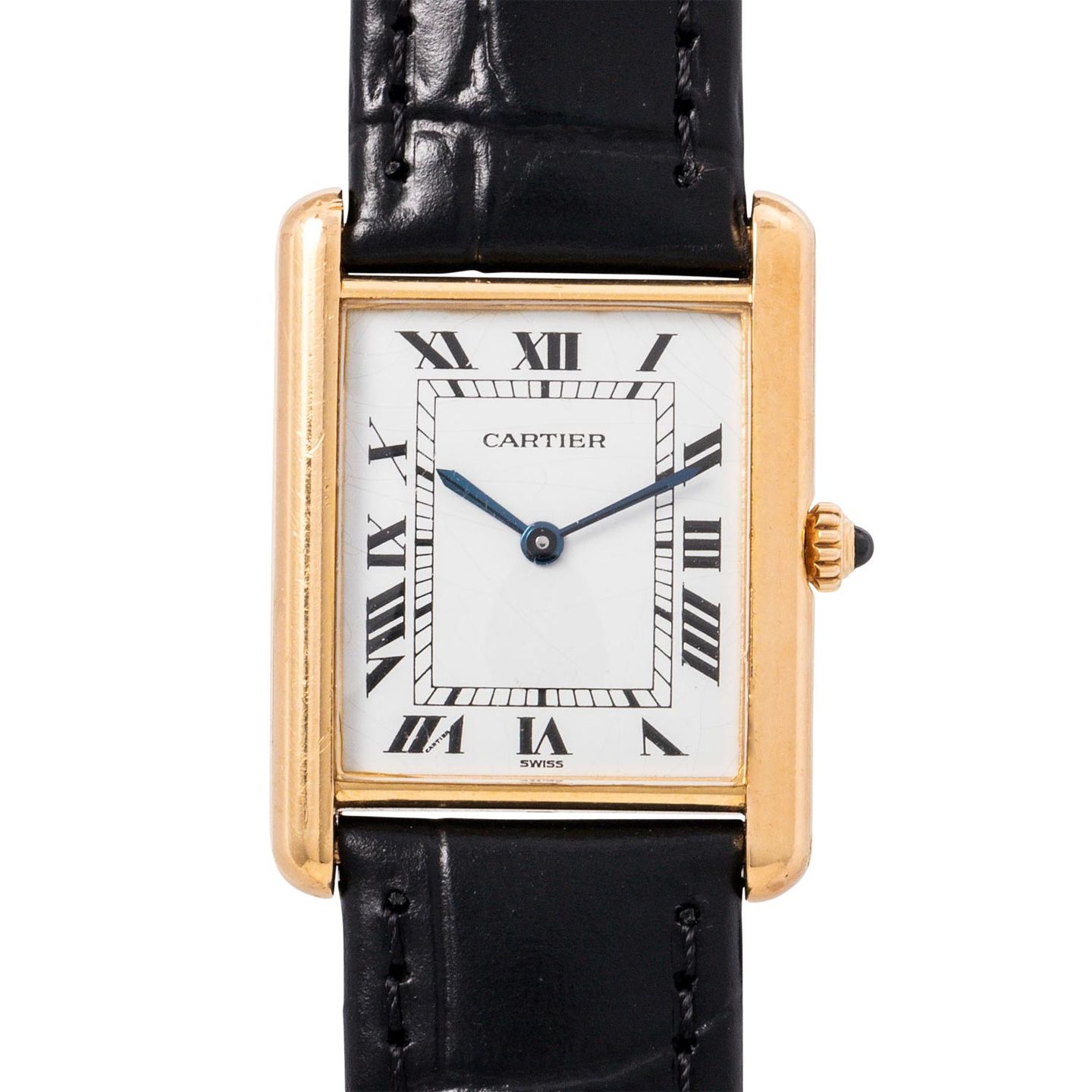 Cartier Tank Louis Cartier 81052 (Onbekend (willekeurig serienummer)) - Wit wijzerplaat 24mm Geelgoud (1/1)