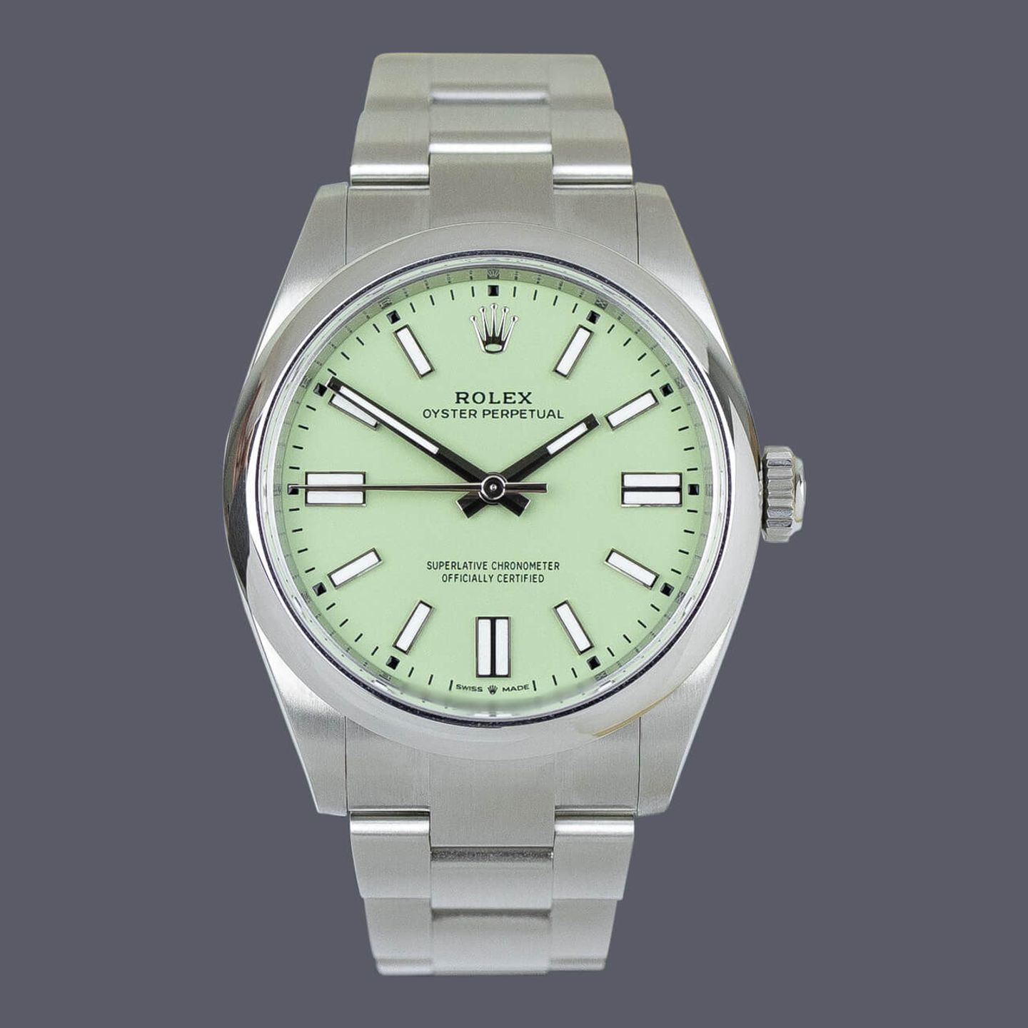 Rolex Oyster Perpetual 41 134300 (2025) - Groen wijzerplaat 41mm Staal (1/1)