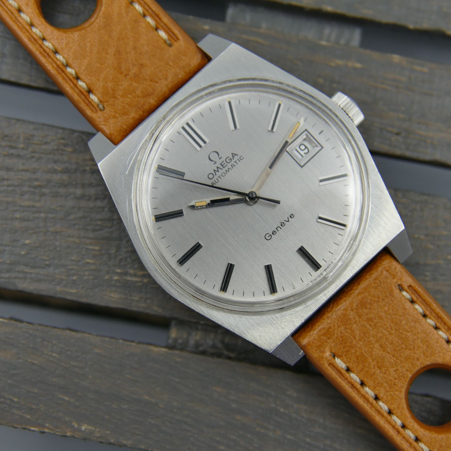 Omega Vintage 70's vintage watch mens Omega Geneve ref 166.0118 automatic cal. 1481 - (1/8)