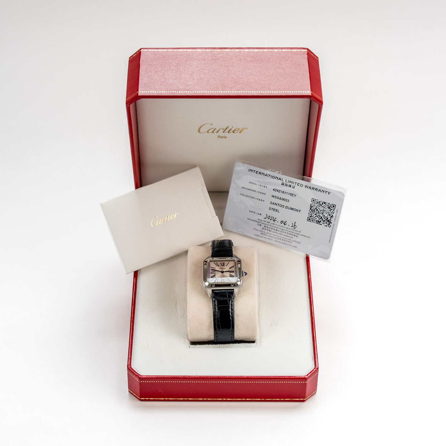 Cartier Santos Dumont WSSA0023 (2014) - 28mm Staal (7/8)