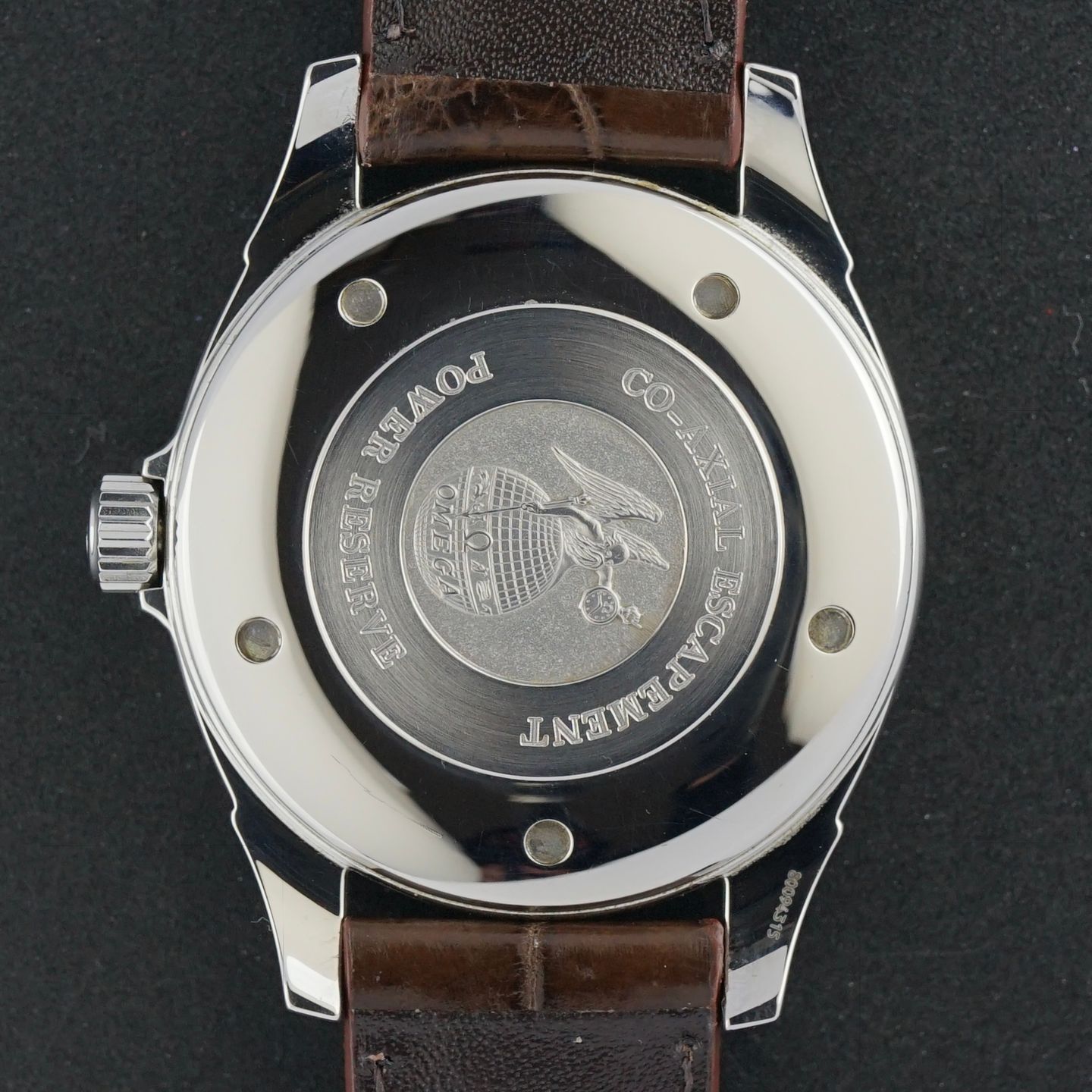 Omega De Ville 4832.50.31 (2002) - Zwart wijzerplaat 39mm Staal (4/8)