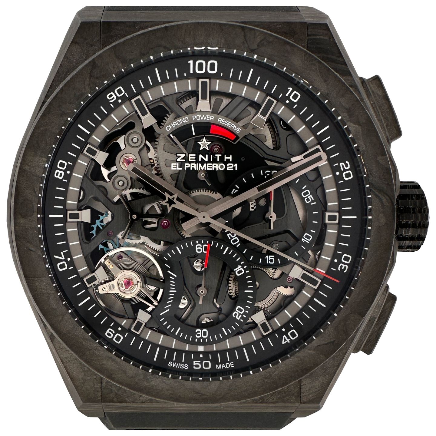 Zenith Defy El Primero 10.9000.9004/96.R921 (2022) - Transparant wijzerplaat 44mm Carbon (1/7)