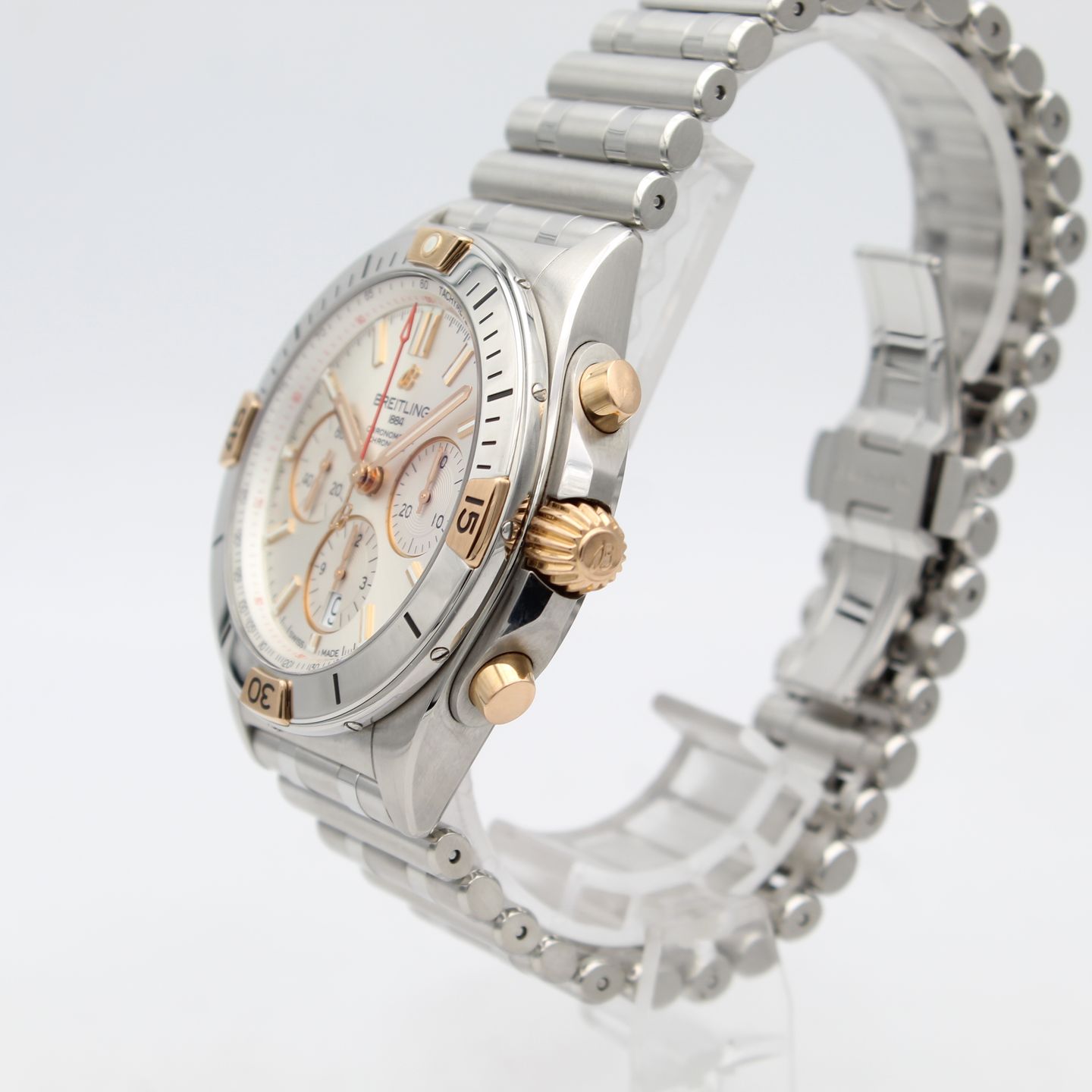Breitling Chronomat 42 IB0134101G1A1 (2022) - Zilver wijzerplaat 42mm Goud/Staal (4/8)
