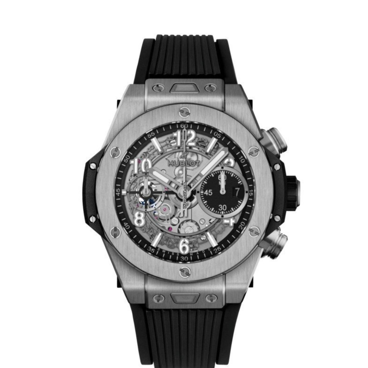 Hublot Big Bang Unico 441.NX.1171.RX (2023) - Zwart wijzerplaat 42mm Titanium (1/1)