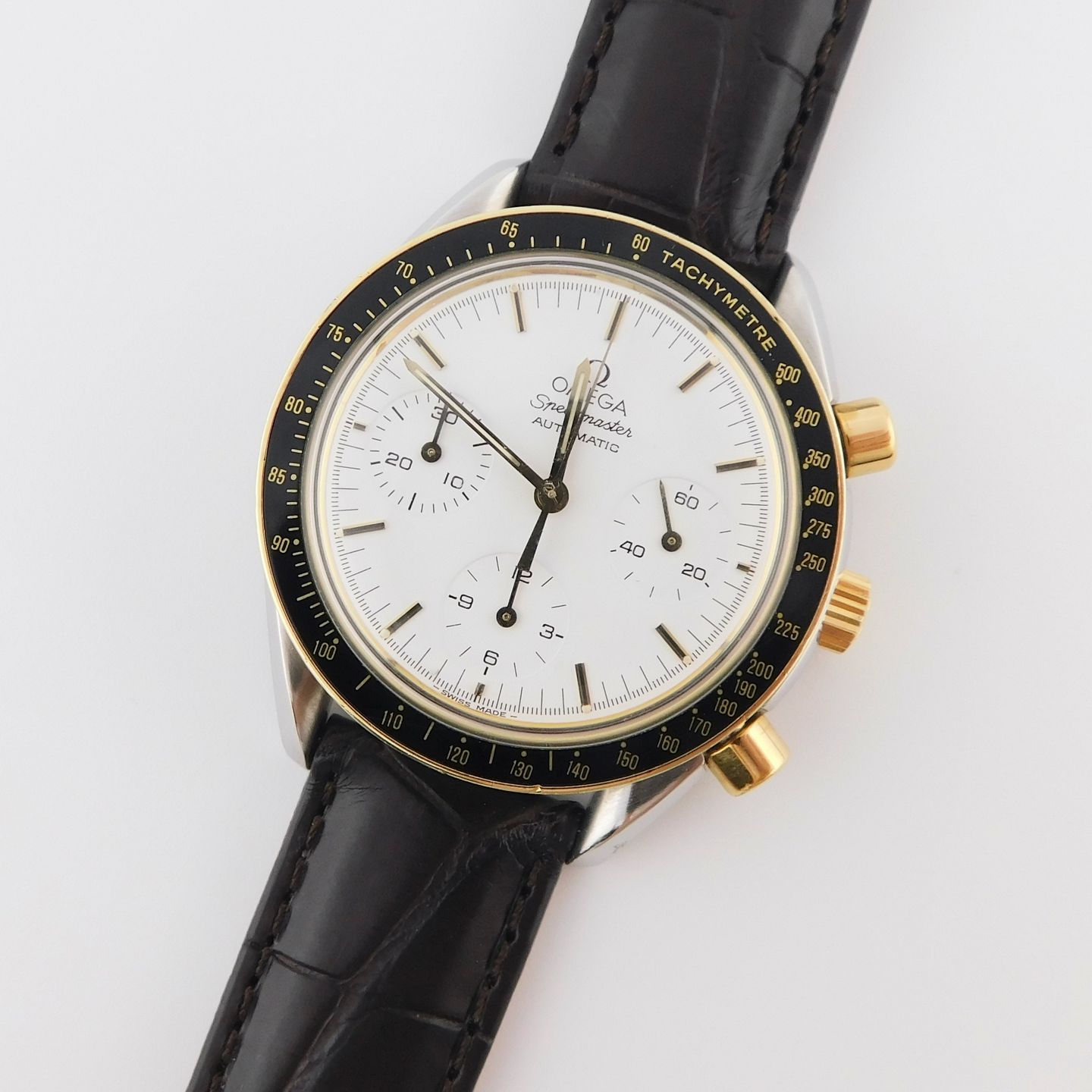 Omega Speedmaster Reduced 175.0032 (1990) - White dial 39 mm Steel case (1/5)