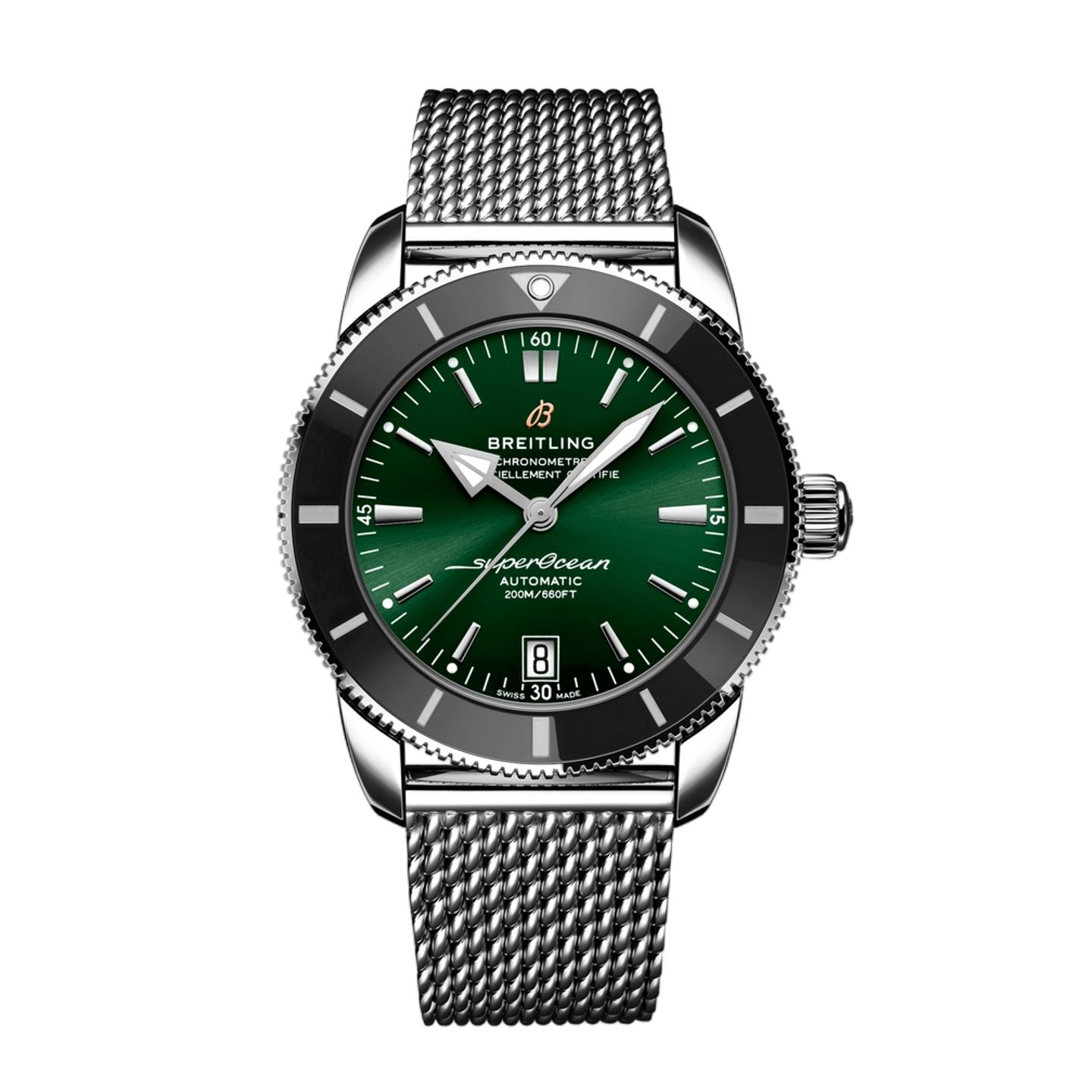 Breitling Superocean Heritage II 42 AB2010121L1A1 (2023) - Groen wijzerplaat 42mm Staal (1/1)