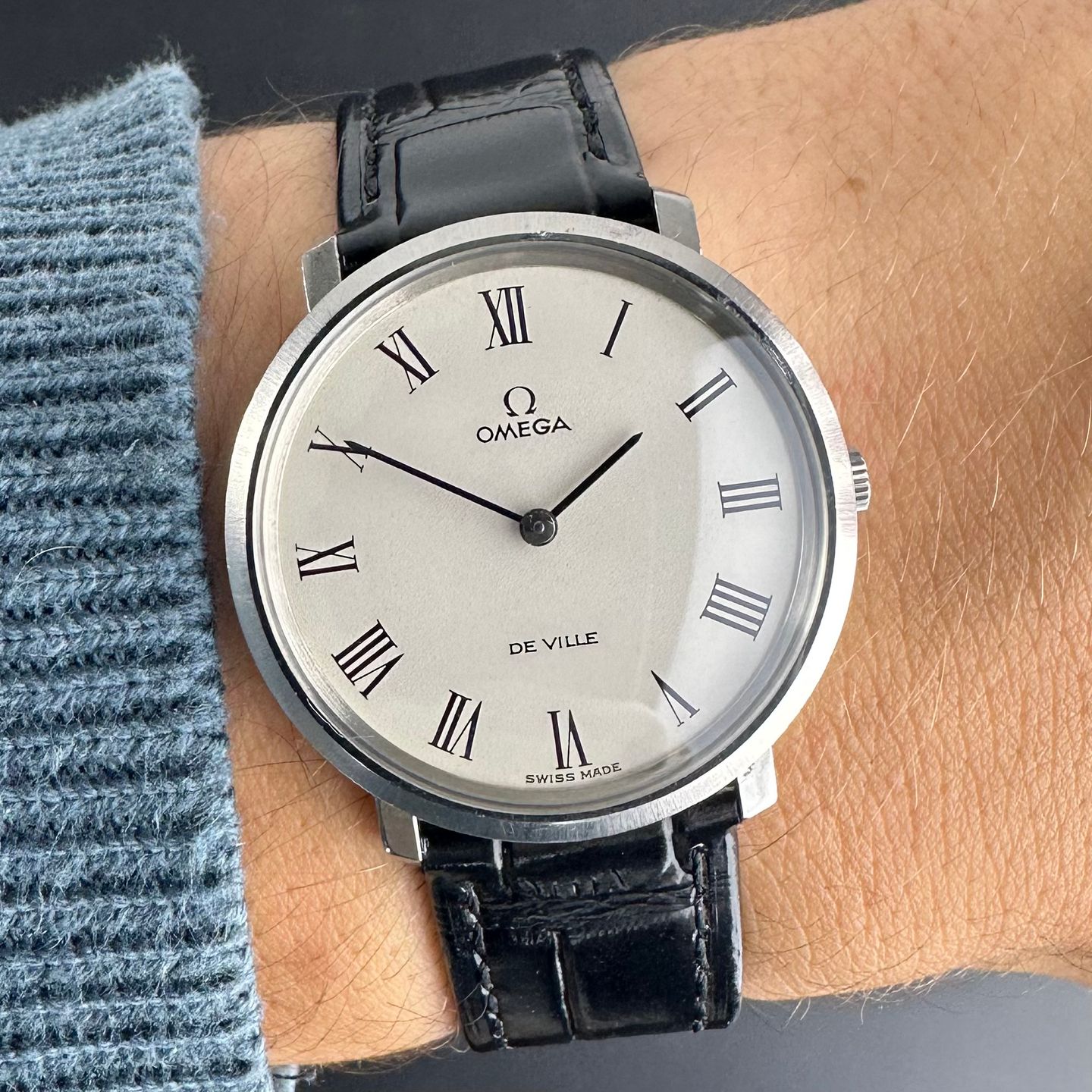 Omega De Ville 111.077 (1970) - White dial 33 mm Steel case (2/8)