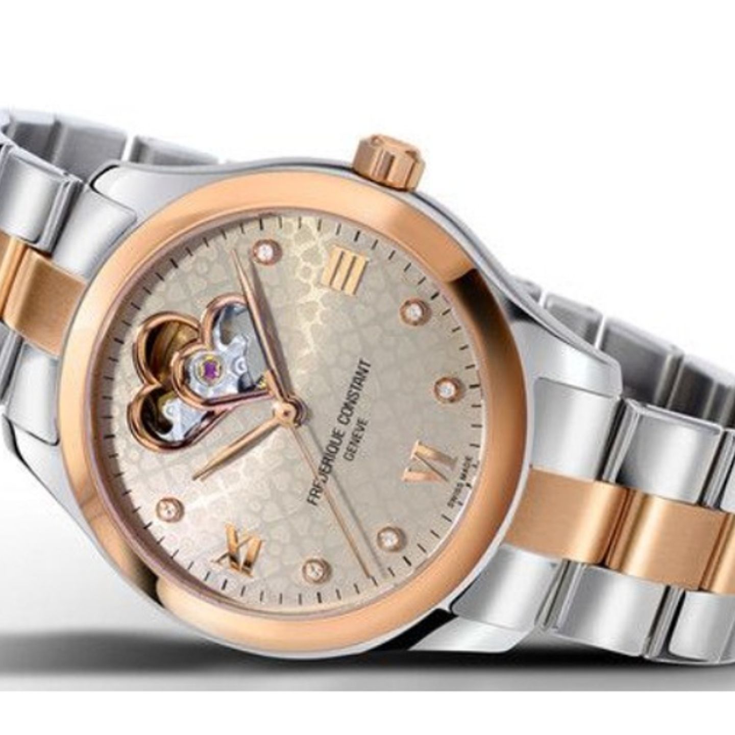 Frederique Constant Ladies Automatic Double Heart Beat FC-310LGDHB3B2B - (3/5)