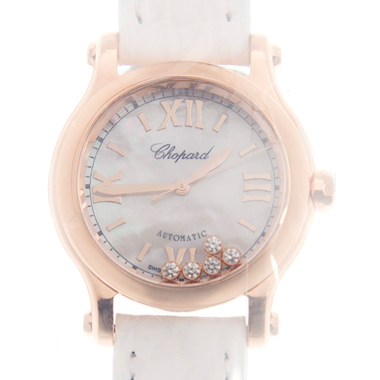 Chopard Happy Sport 274893-5009 (2022) - Pearl dial 30 mm Rose Gold case (1/1)