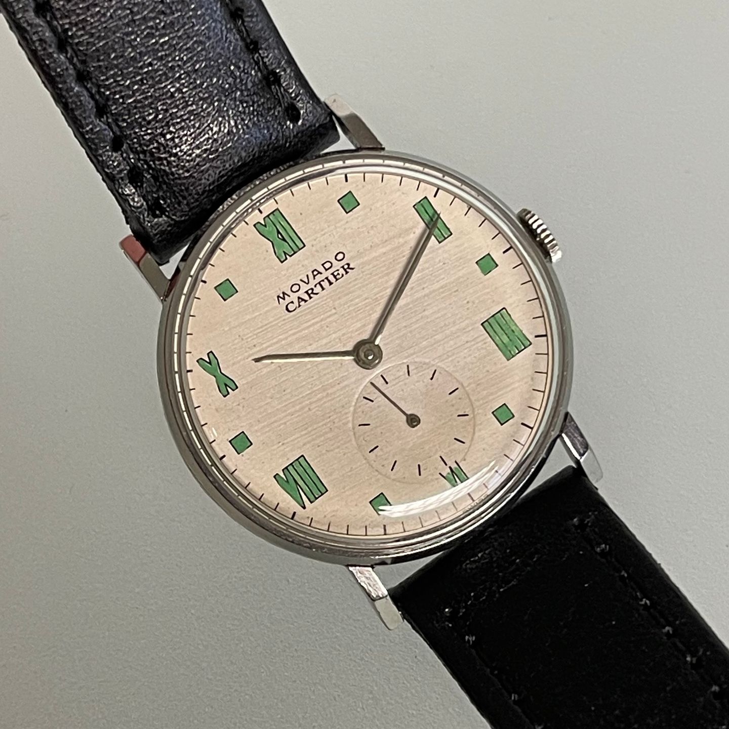 Cartier Vintage Unknown (1960) - Black dial 33 mm Steel case (1/5)