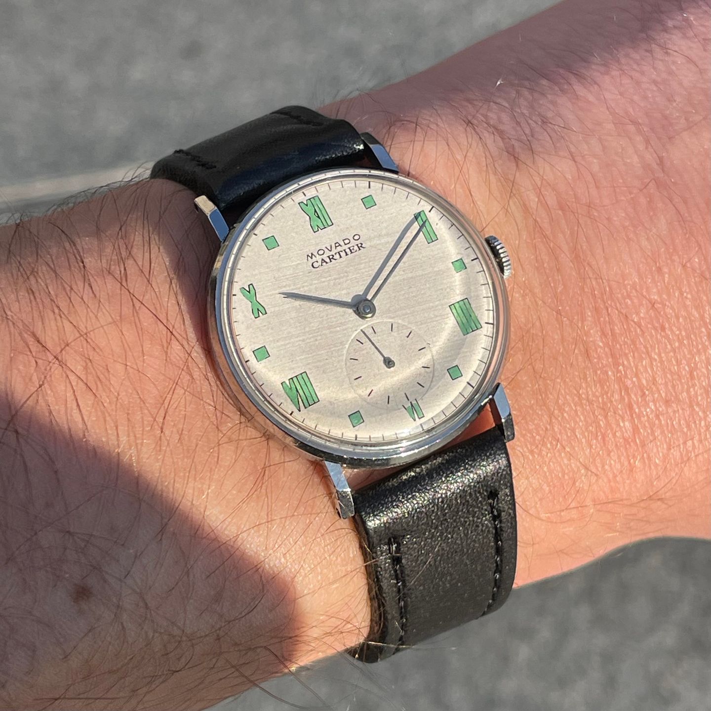 Cartier Vintage Unknown (1960) - Black dial 33 mm Steel case (2/5)