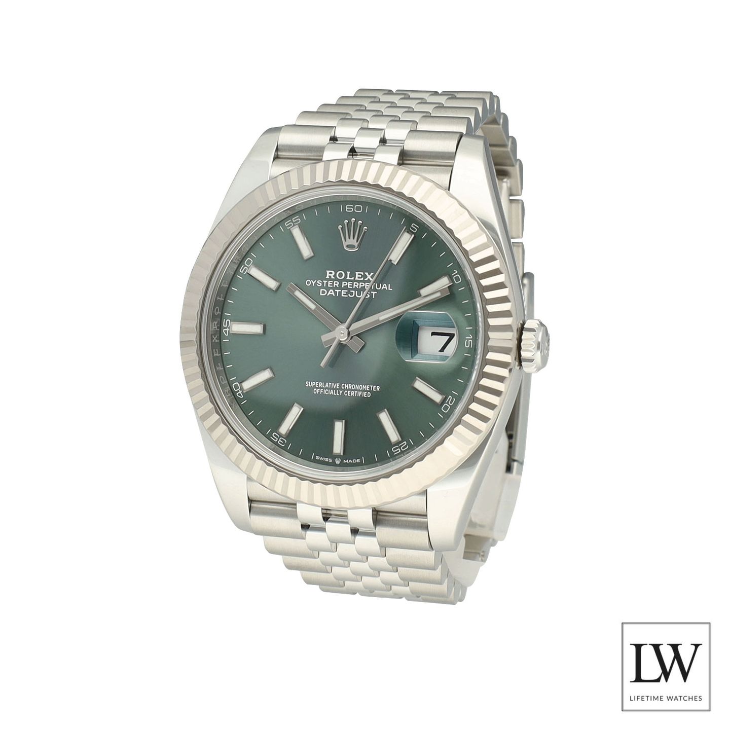 Rolex Datejust 41 126334 (2025) - Green dial 41 mm Steel case (4/8)