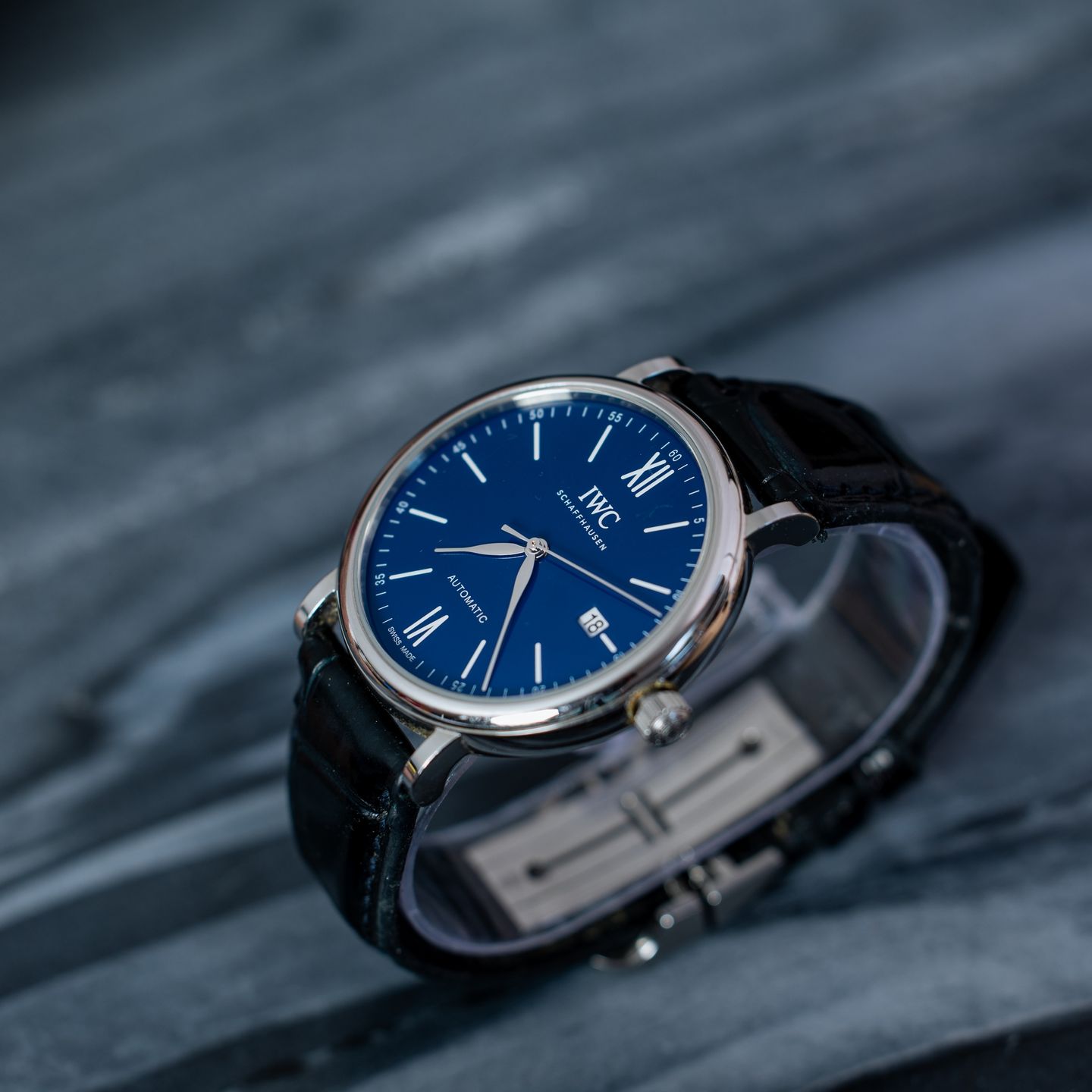 IWC Portofino Automatic IW356518 (2021) - Blue dial 40 mm Steel case (2/6)