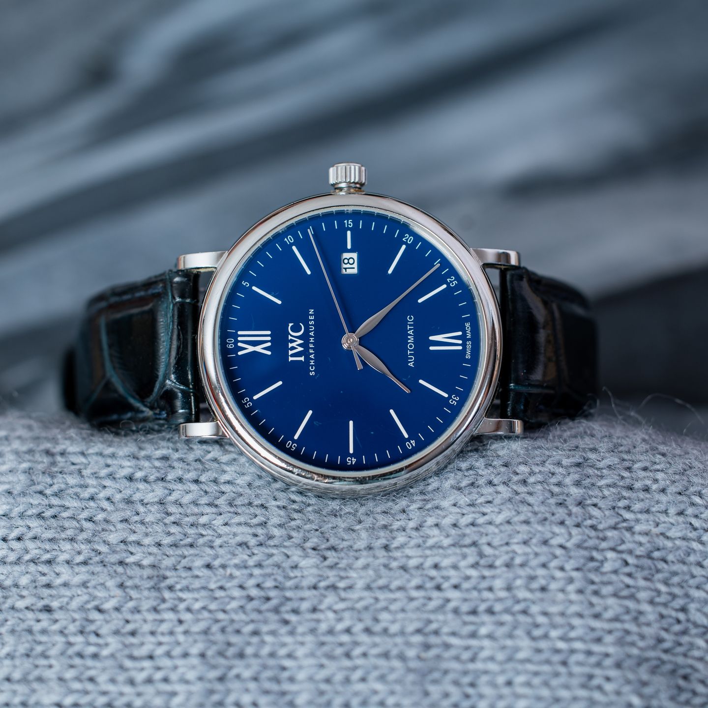 IWC Portofino Automatic IW356518 (2021) - Blue dial 40 mm Steel case (3/6)