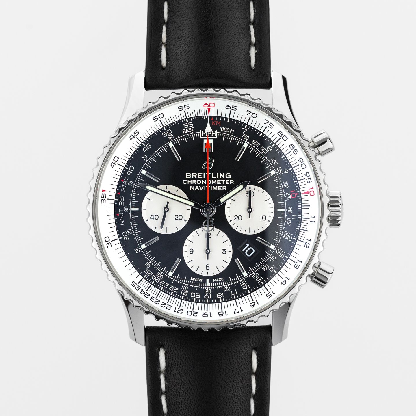 Breitling Navitimer 01 (46 MM) AB012721/BD09/441X (Unknown (random serial)) - Black dial 46 mm Steel case (1/8)