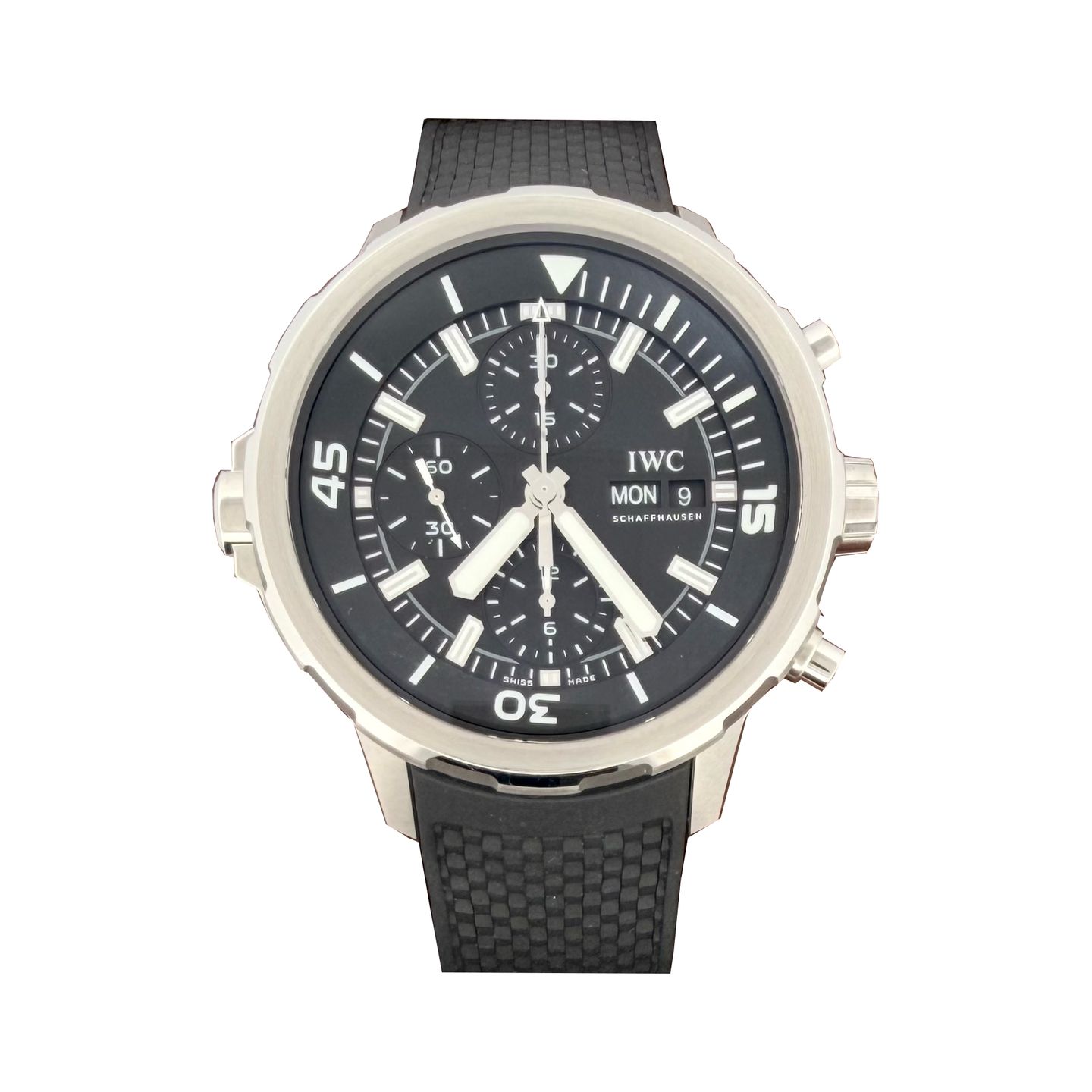 IWC Aquatimer Chronograph IW376803 (2025) - Zwart wijzerplaat 44mm Staal (1/1)