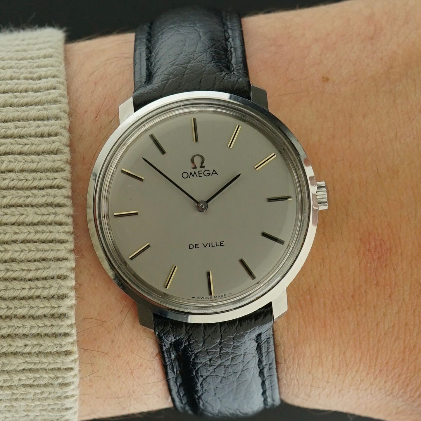 Omega De Ville 115.0001 (1972) - Zilver wijzerplaat 33mm Staal (7/8)