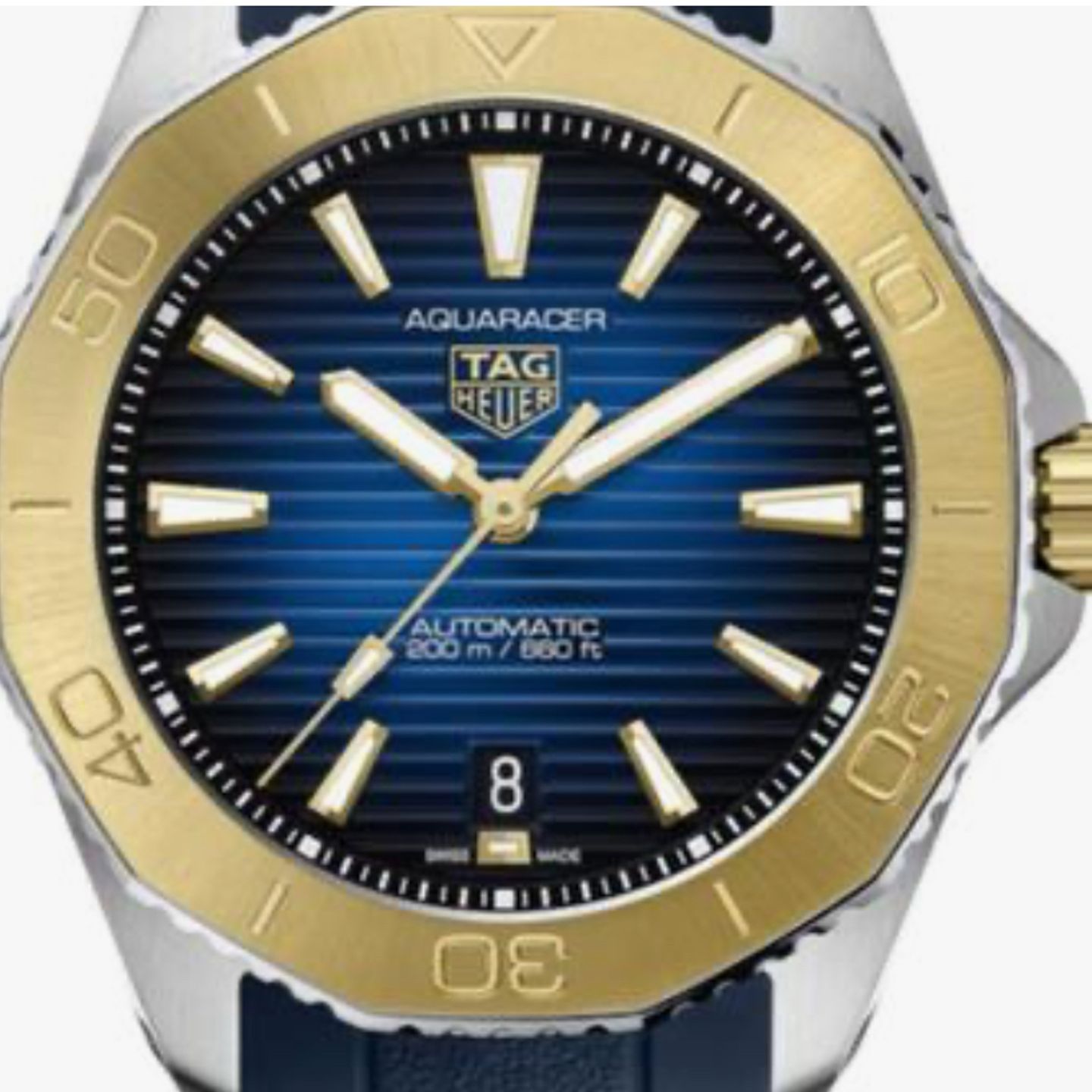 TAG Heuer Aquaracer WBP2150.FT6210 (2024) - Blauw wijzerplaat 40mm Goud/Staal (1/1)