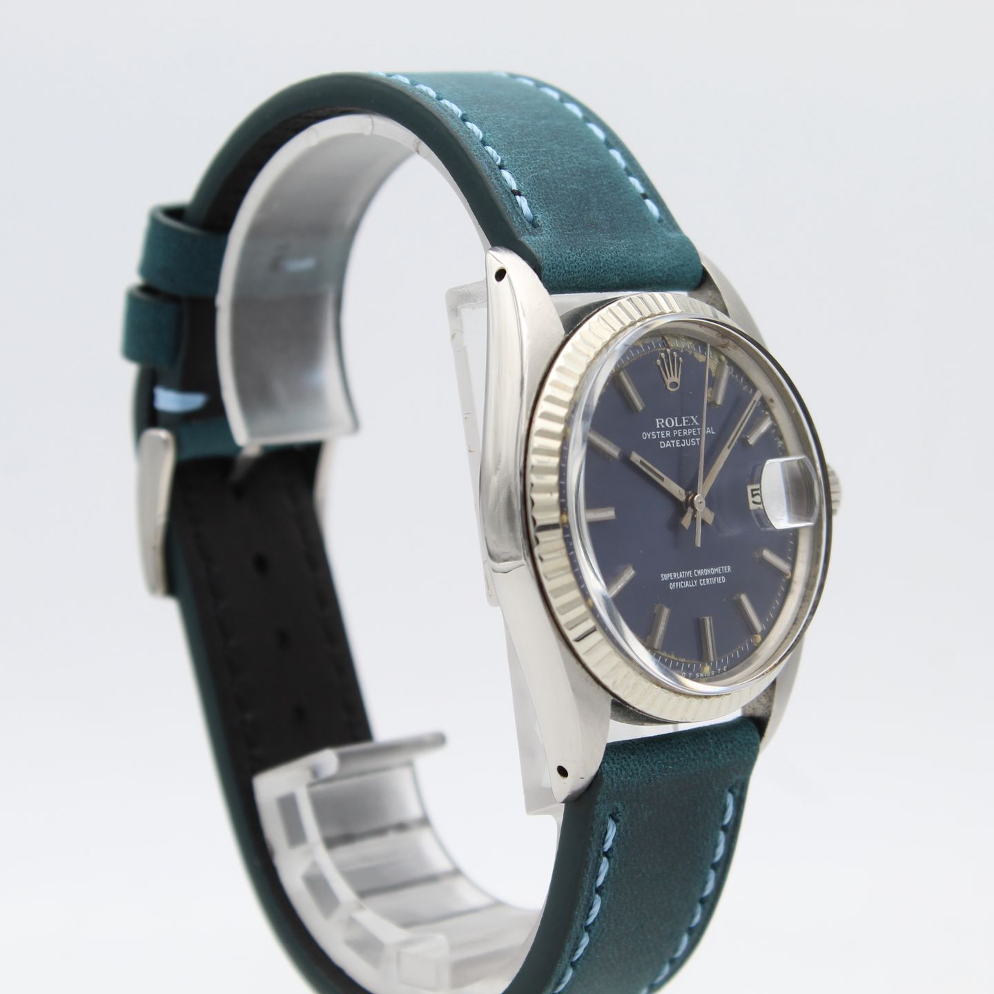 Rolex Datejust 36 1601 (1972) - Blue dial 36 mm Steel case (2/8)