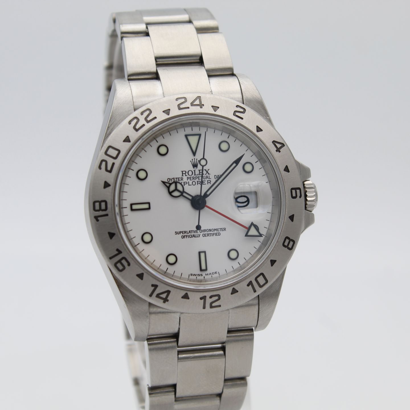 Rolex Explorer II 16570 (2004) - Zwart wijzerplaat 40mm Staal (2/8)