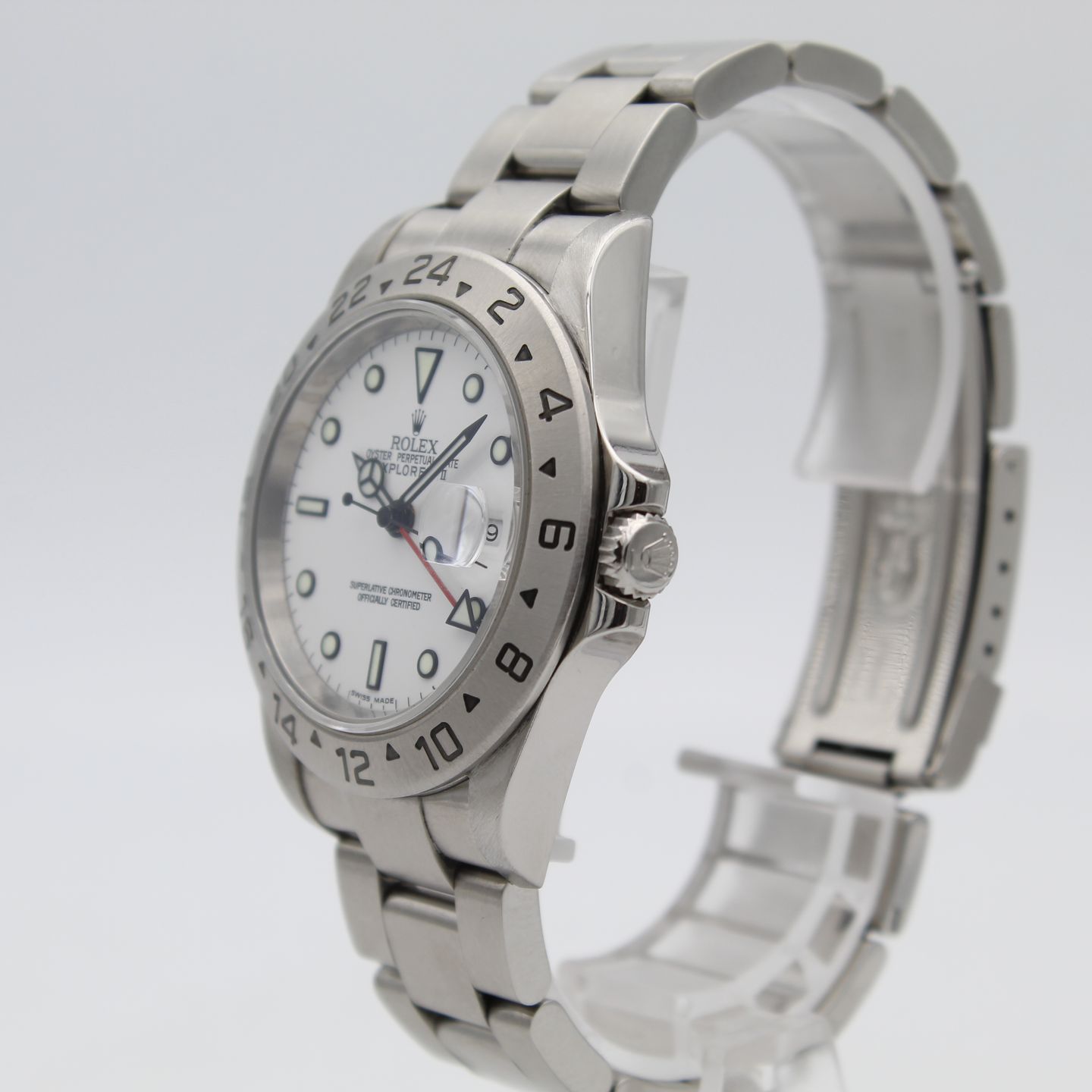 Rolex Explorer II 16570 (2004) - Zwart wijzerplaat 40mm Staal (5/8)