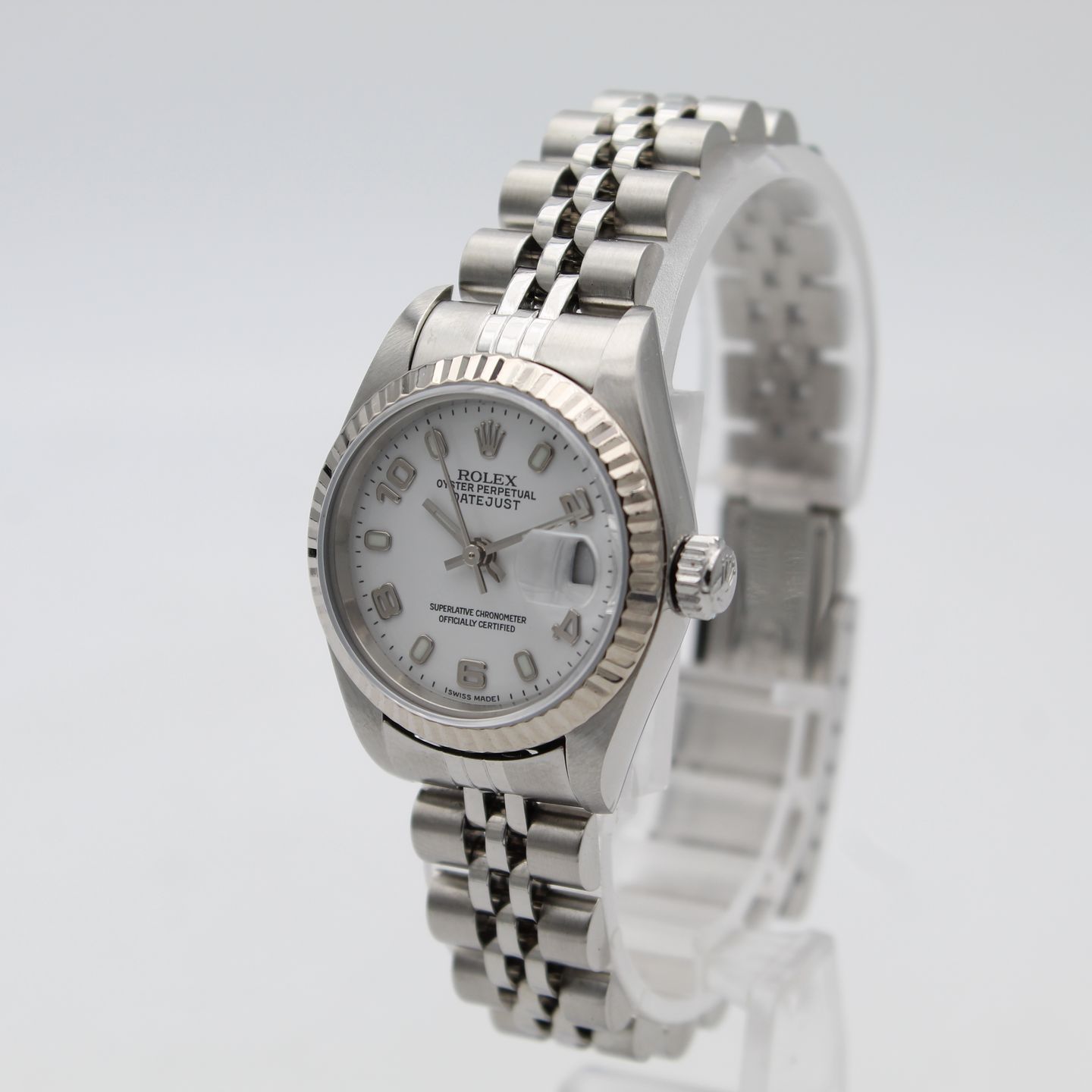 Rolex Lady-Datejust 79174 (2004) - White dial 26 mm Steel case (3/8)