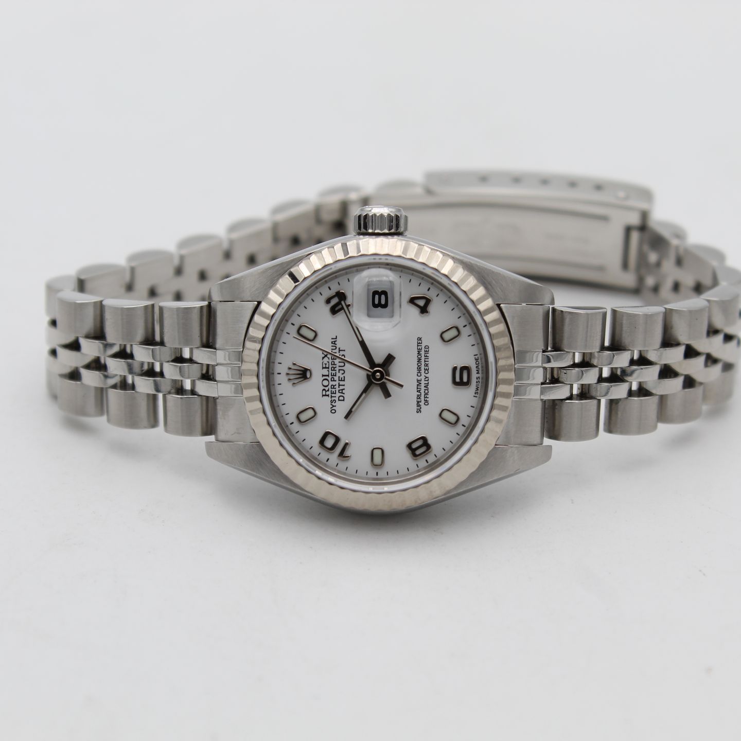 Rolex Lady-Datejust 79174 (2004) - White dial 26 mm Steel case (7/8)