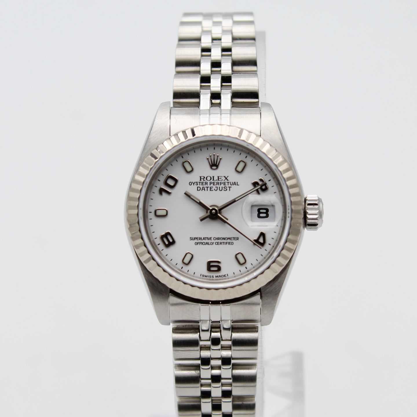 Rolex Lady-Datejust 79174 (2004) - White dial 26 mm Steel case (2/8)