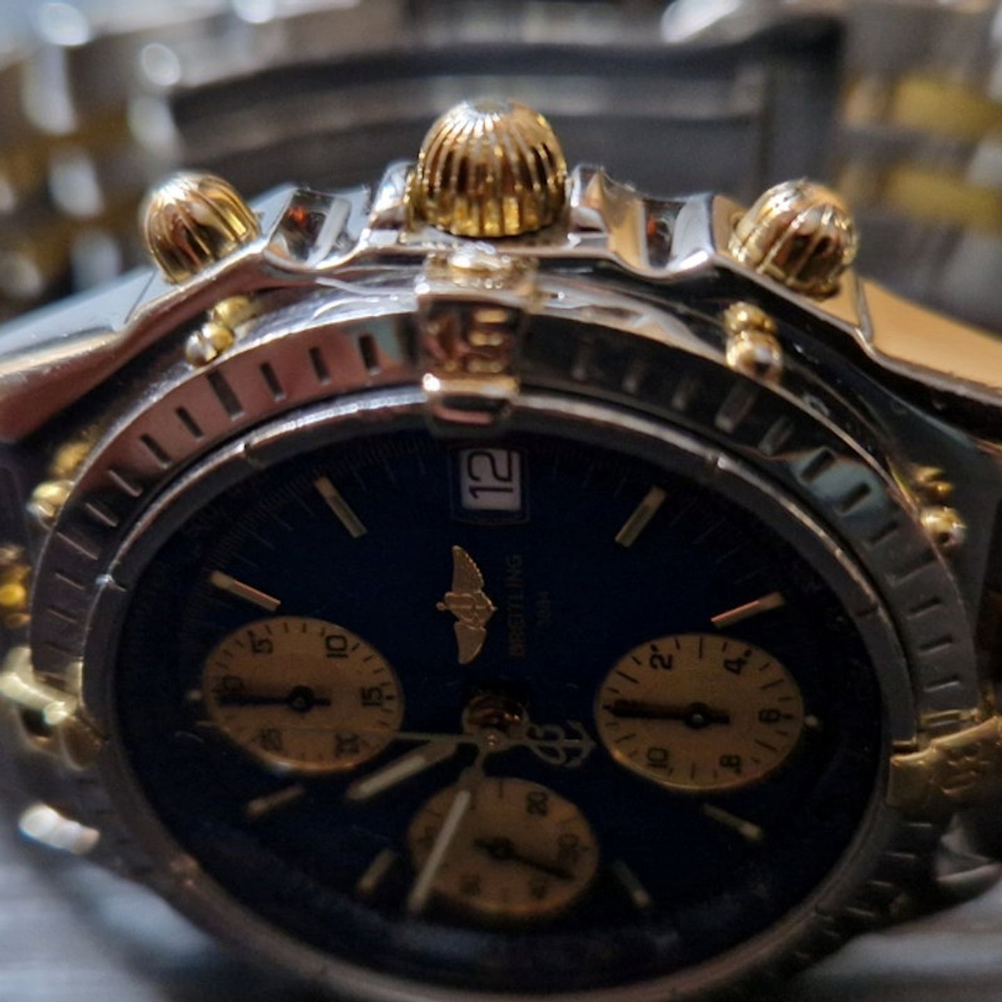 Breitling Chronomat B13050.1 (1997) - Blauw wijzerplaat 39mm Staal (4/8)