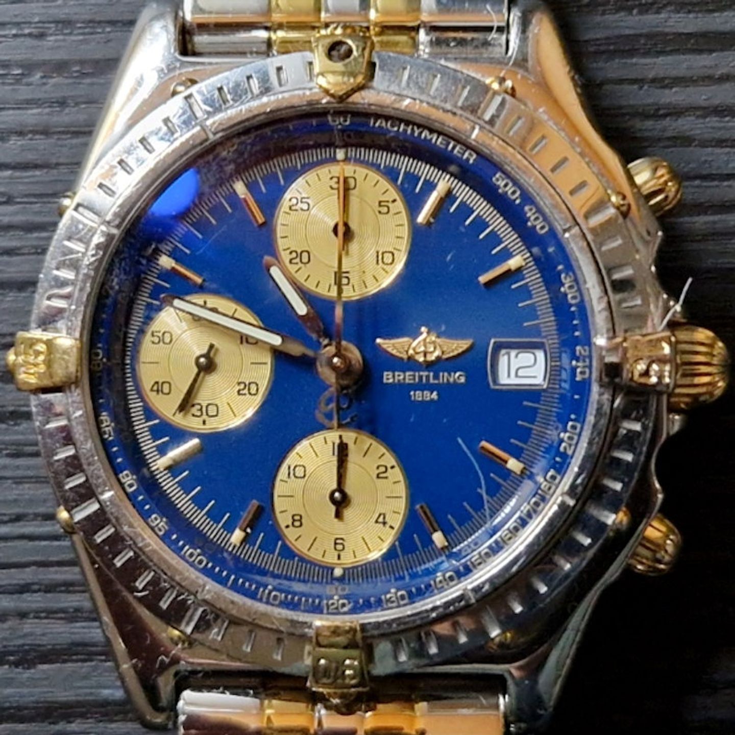 Breitling Chronomat B13050.1 (1997) - Blauw wijzerplaat 39mm Staal (1/8)