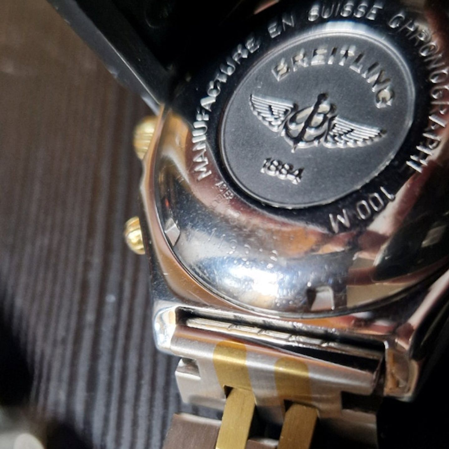 Breitling Chronomat B13050.1 (1997) - Blauw wijzerplaat 39mm Staal (5/8)