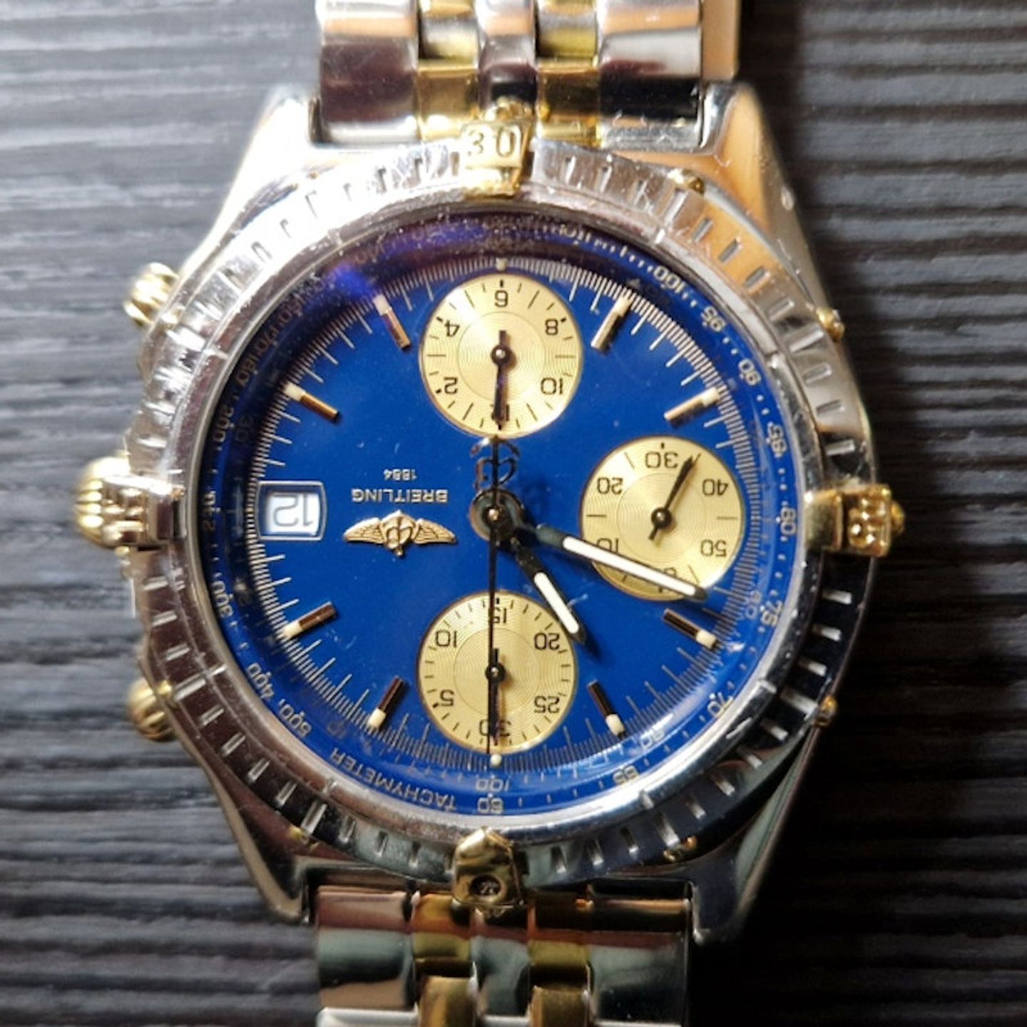 Breitling Chronomat B13050.1 (1997) - Blauw wijzerplaat 39mm Staal (2/8)