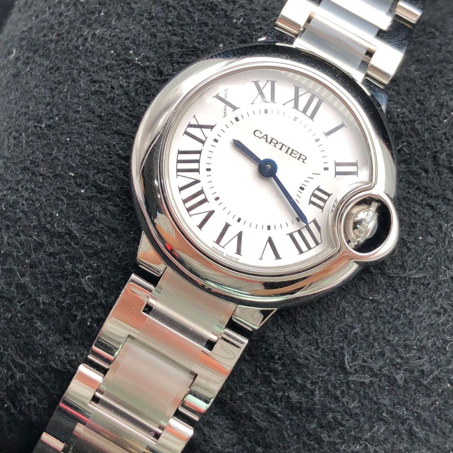 Cartier Ballon Bleu 28mm W69010Z4 (2022) - Zilver wijzerplaat 28mm Staal (3/4)