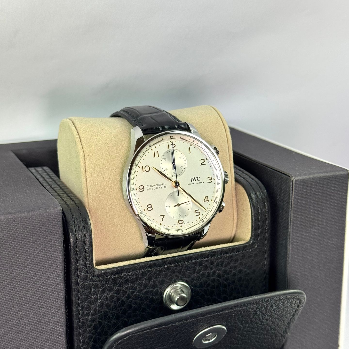 IWC Portuguese Chronograph IW371604 (2025) - Silver dial 41 mm Steel case (7/7)