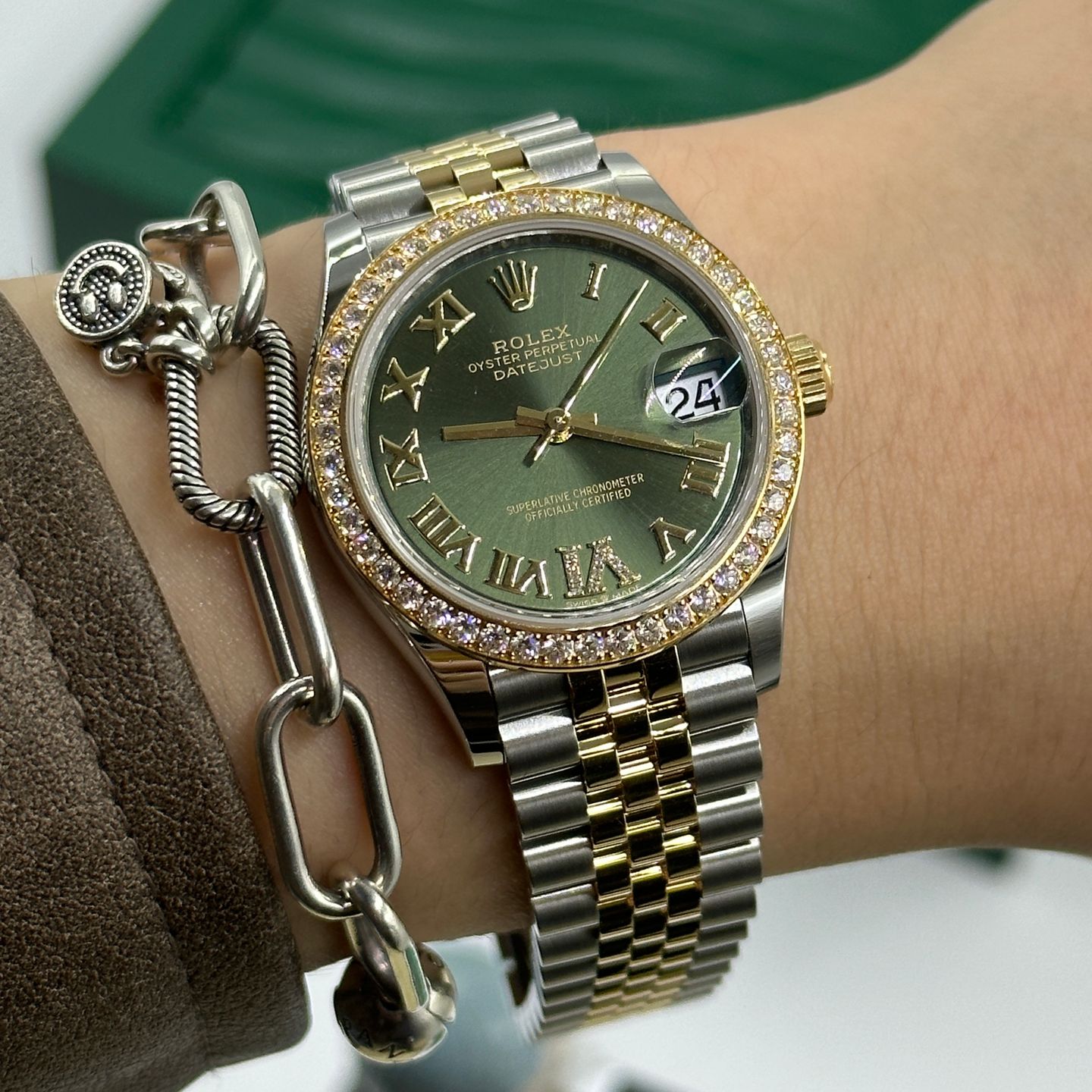 Rolex Datejust 31 278383RBR (2025) - Unknown dial 31 mm Gold/Steel case (5/6)