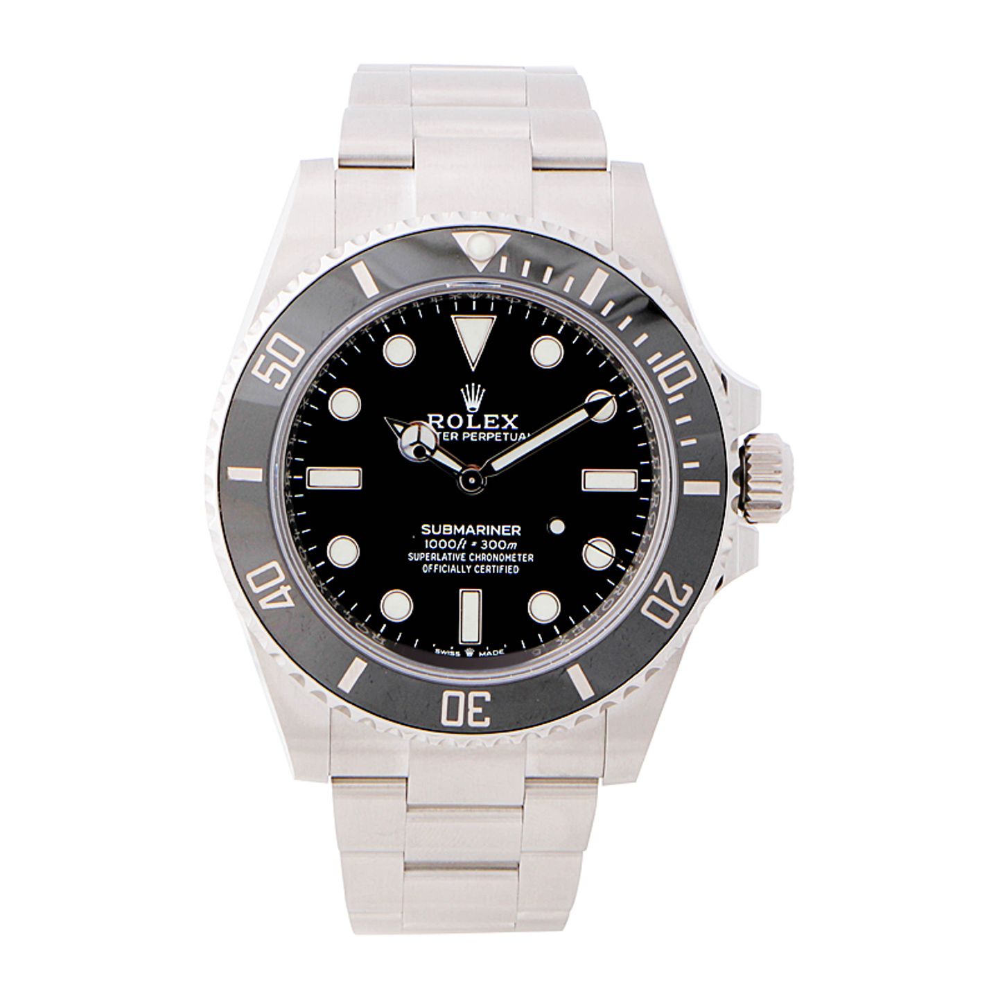 Rolex Submariner No Date 124060 (2023) - Zwart wijzerplaat 41mm Staal (1/4)