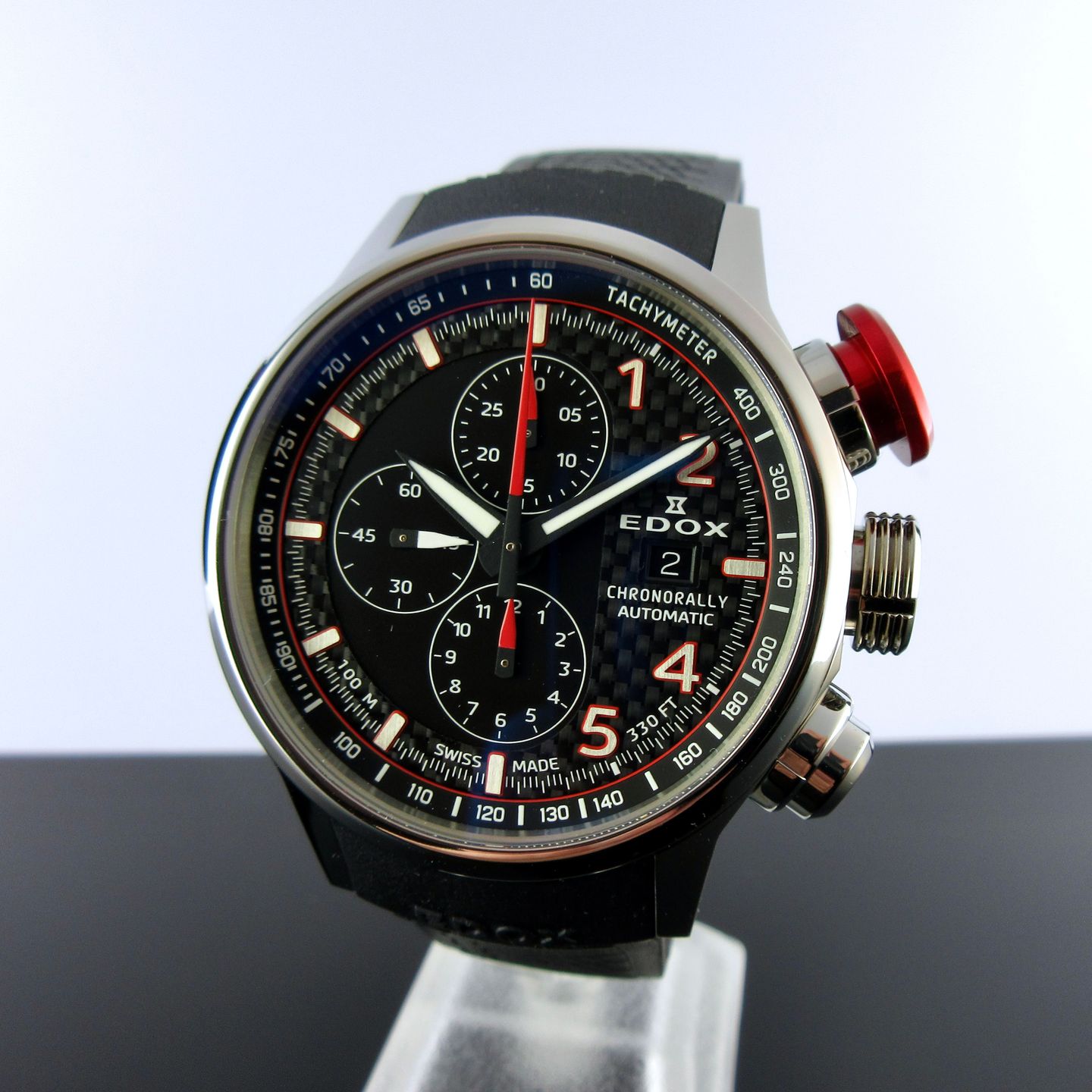 Edox Chronorally TRCA-NCAR (2025) - Black dial 45 mm Titanium case (3/8)
