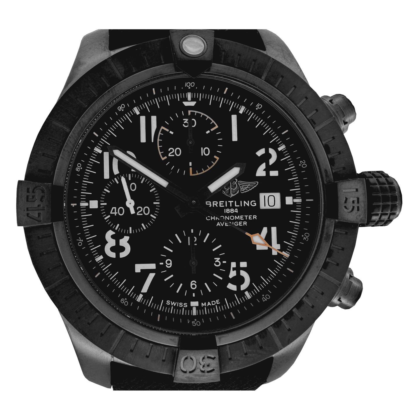 Breitling Avenger V13317101B1X1 (2024) - Black dial 45 mm Titanium case (1/8)