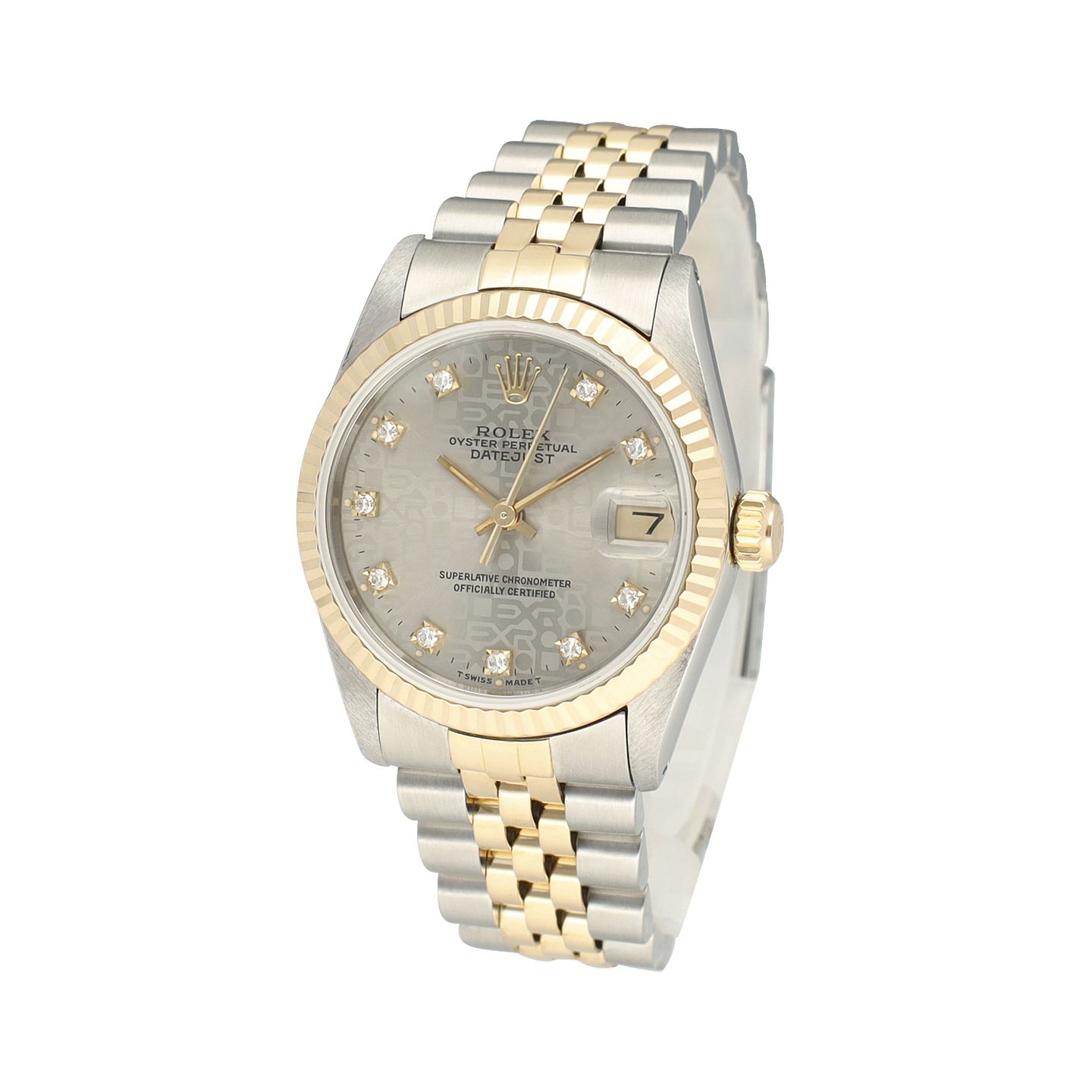 Rolex Datejust 31 68273 (1986) - Grey dial 31 mm Gold/Steel case (5/8)