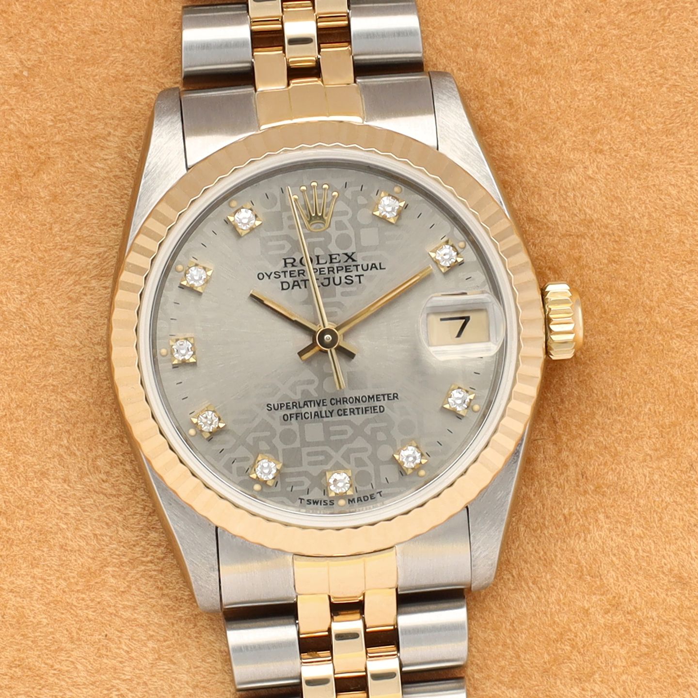 Rolex Datejust 31 68273 (1986) - Grey dial 31 mm Gold/Steel case (1/8)