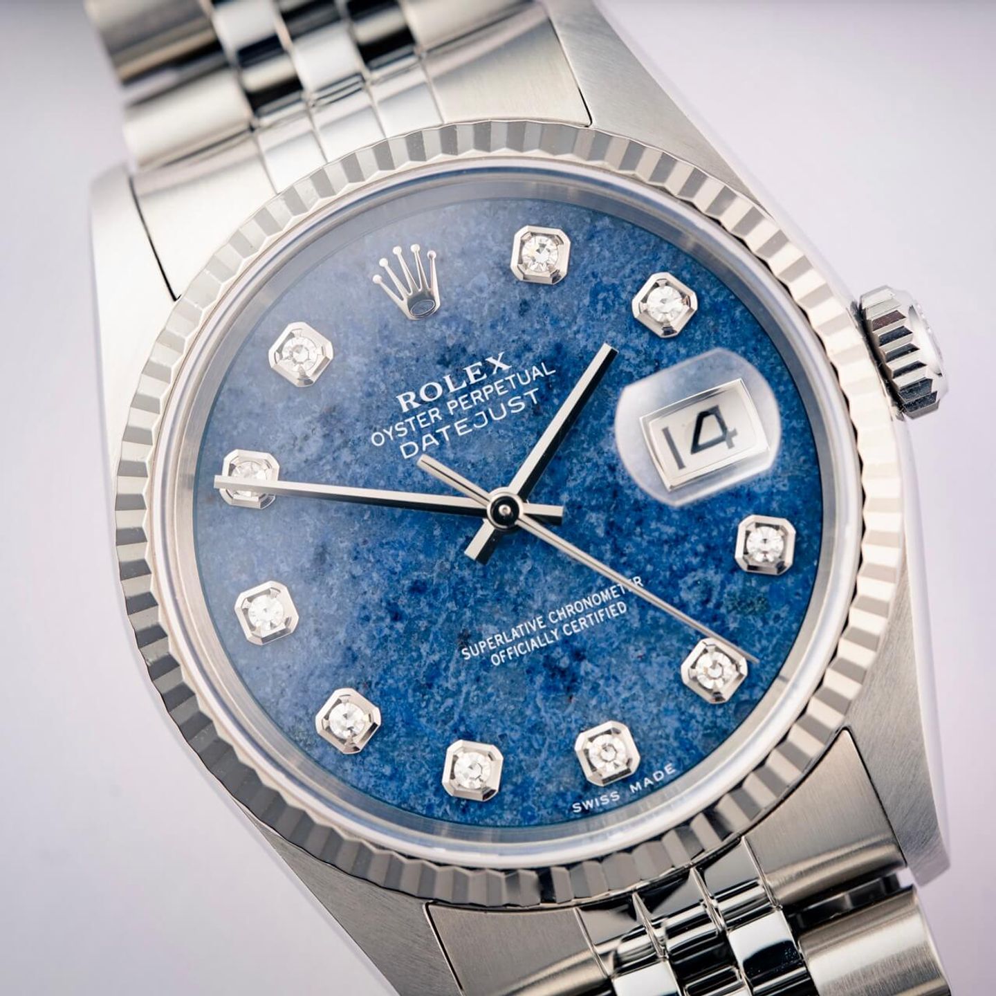 Rolex Datejust 36 16234 (2004) - Blauw wijzerplaat 36mm Staal (1/5)