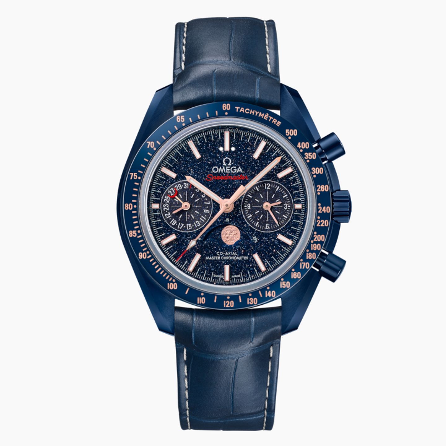 Omega Speedmaster Professional Moonwatch Moonphase 304.93.44.52.03.002 (2024) - Blauw wijzerplaat 44mm Keramiek (1/1)