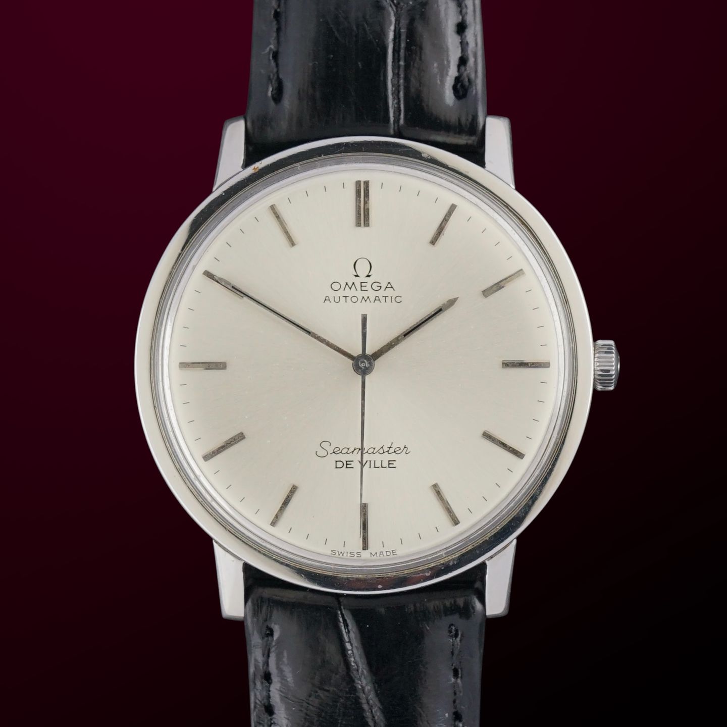 Omega Seamaster 165.008 (1965) - White dial 34 mm Steel case (1/8)